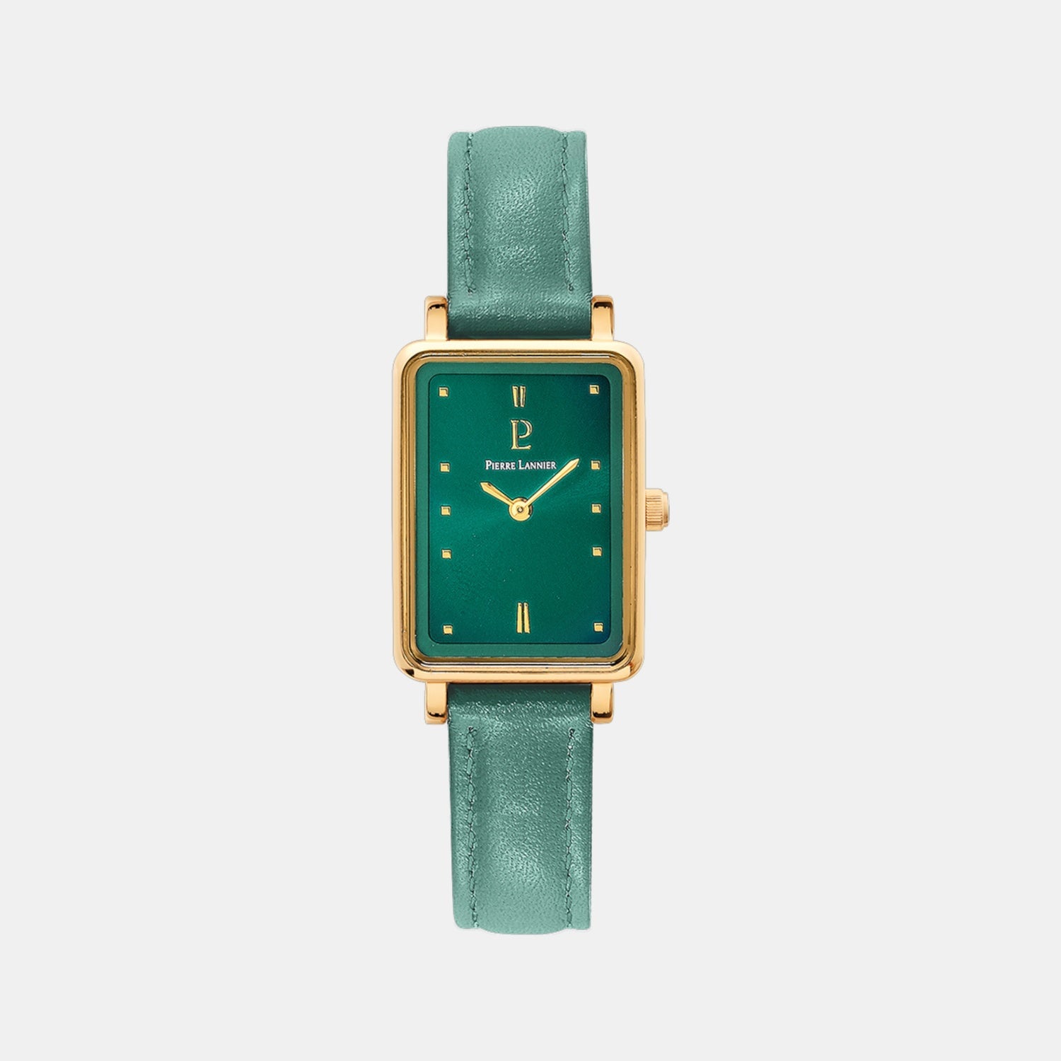 Pierre Lannier Ariane Women Quartz Green Dial Analog Leather Watch 050K577