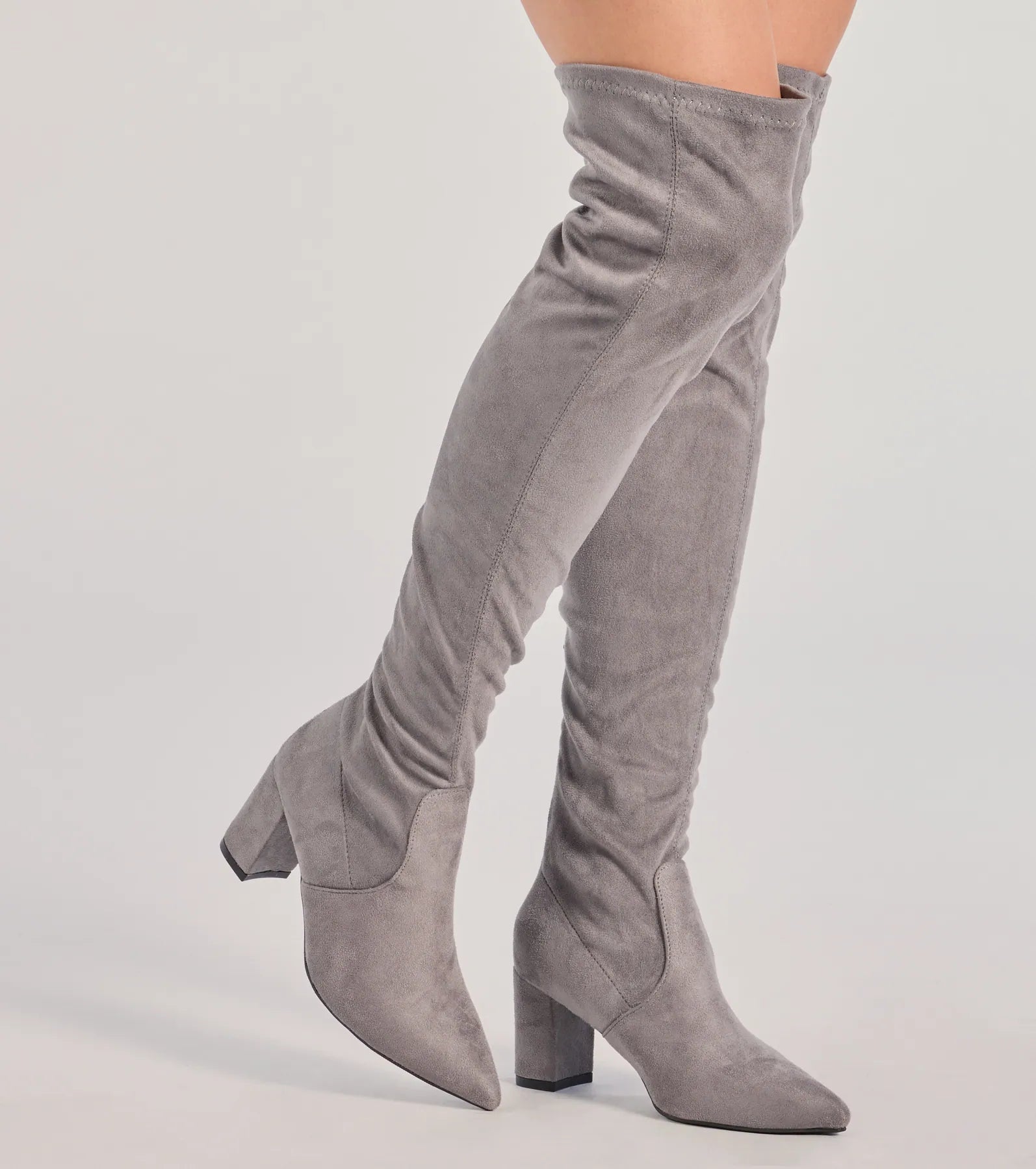 Windsor Feelin' Fab Faux Suede Over-The-Knee Boots - view 9