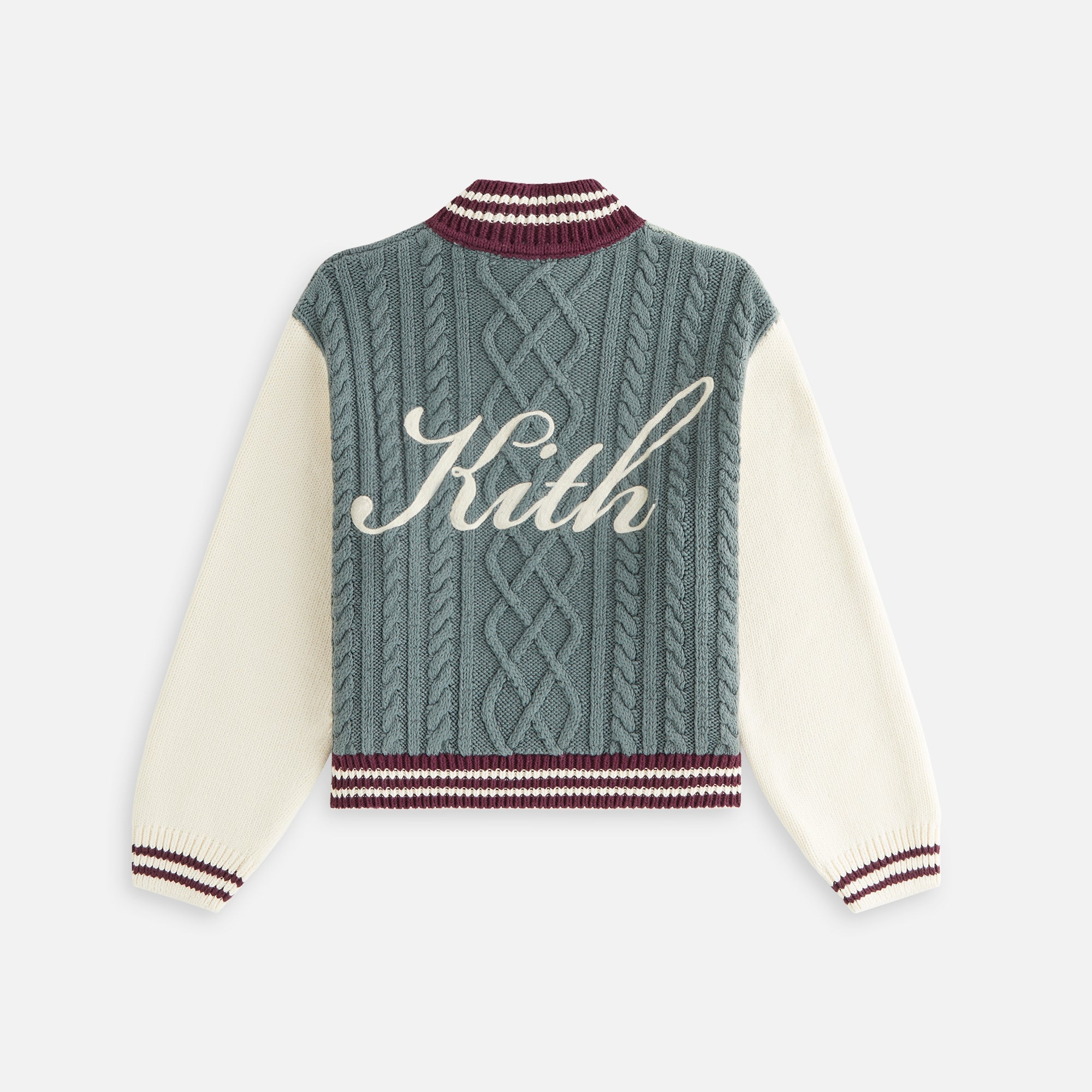 Kith Women Wyler Blocked Full Zip Sweater - Virtue - view 3