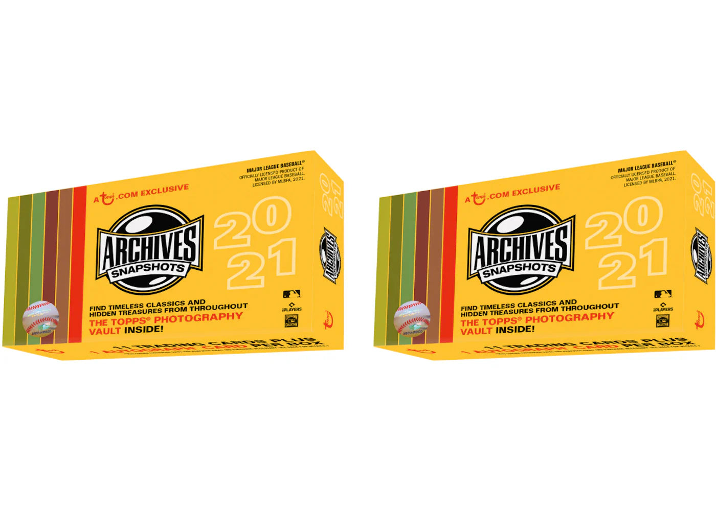 2021 Topps Archive Snapshots Baseball Box 2x Lot