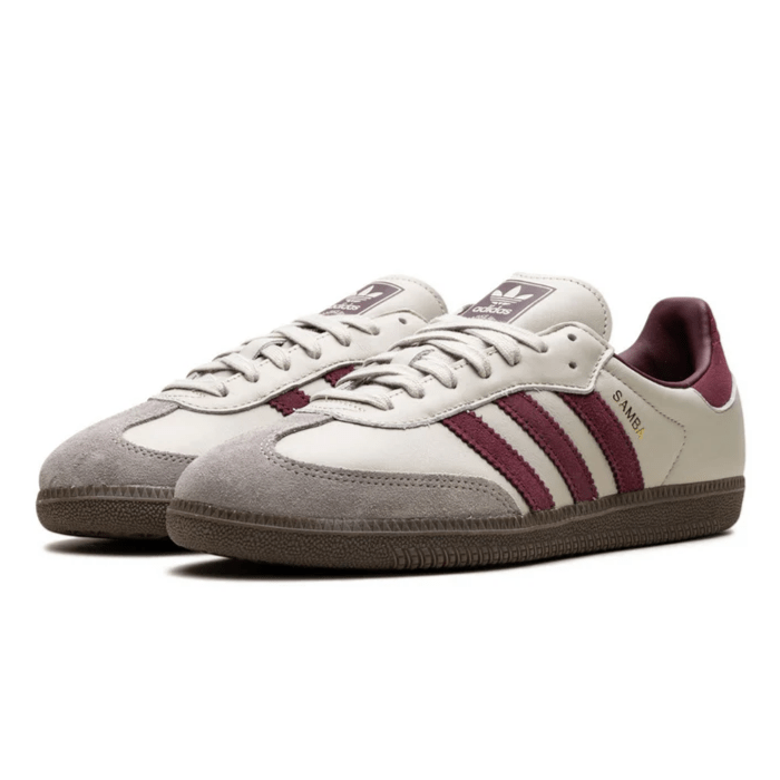 HYPE ELIXIR Adidas Samba OG Putty Grey Maroon - view 2