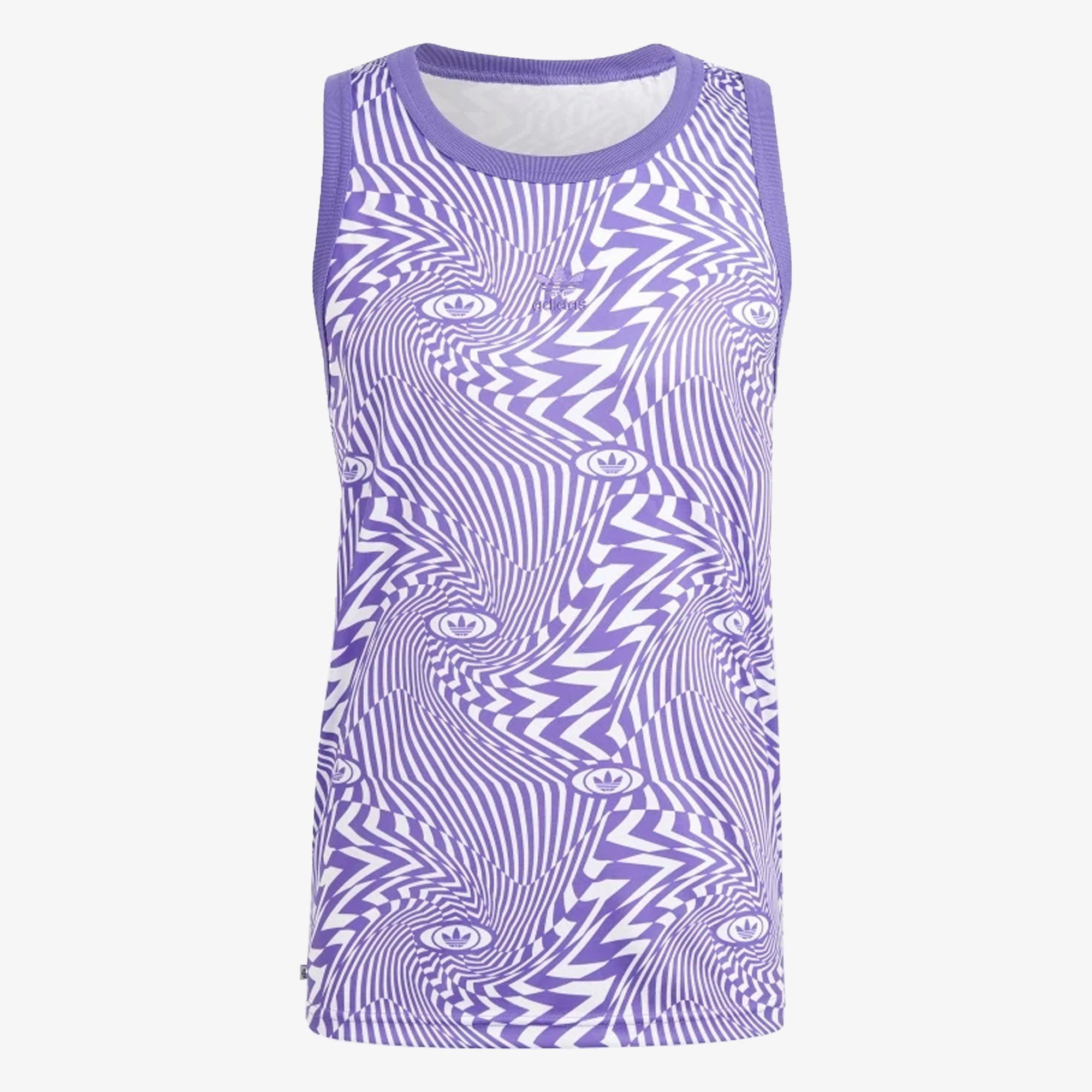 Adidas Originals | REKIVE ALLOVER PRINT TANK { WHITE/PURRUS - view 2