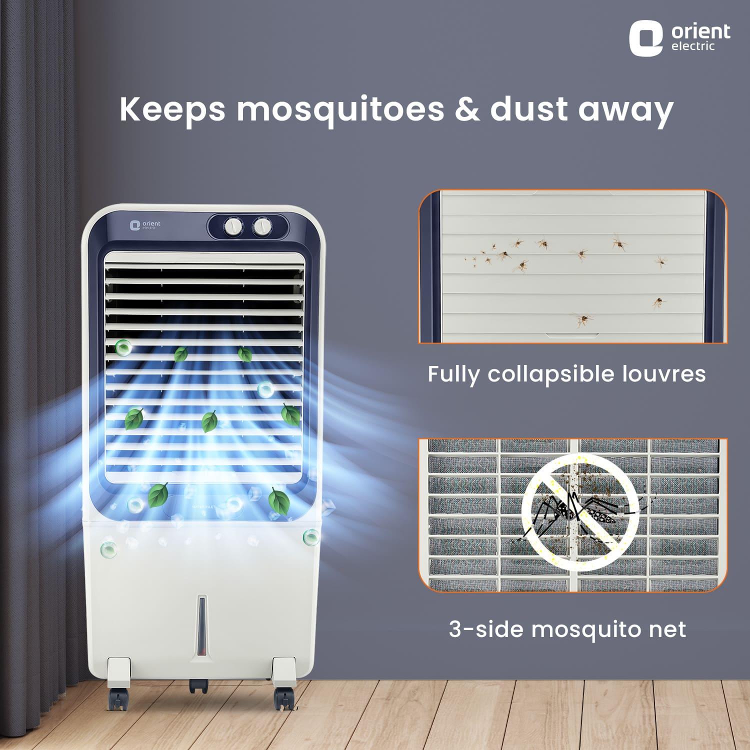 orientelectric Knight Desert Air Cooler with Honeycomb pads, Ice Chamber & Dust Filter - view 5