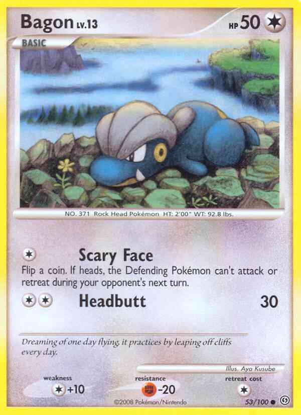 Common dp7-53 non-holo – Pokémon Bagon - 53/100 - Common [dp7-53] [Non-Holo]