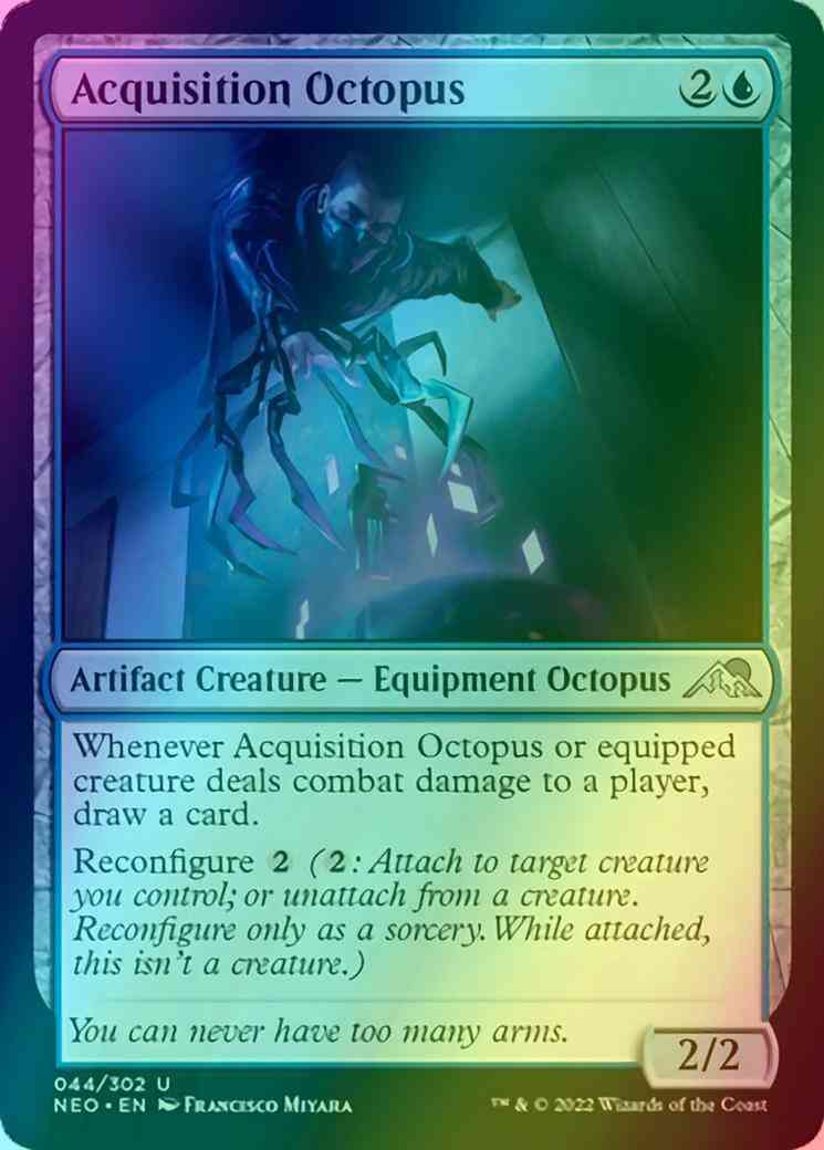 Acquisition octopus 44 – Magic Acquisition Octopus [44] [Kamigawa: Neon Dynasty] [Foil]