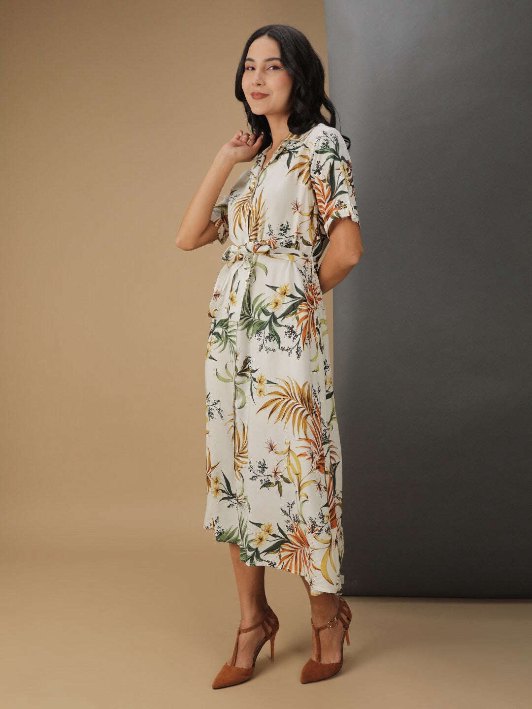 Freehand By The Indian Garage Co Women Tropical Printed Sheath Dress - view 5