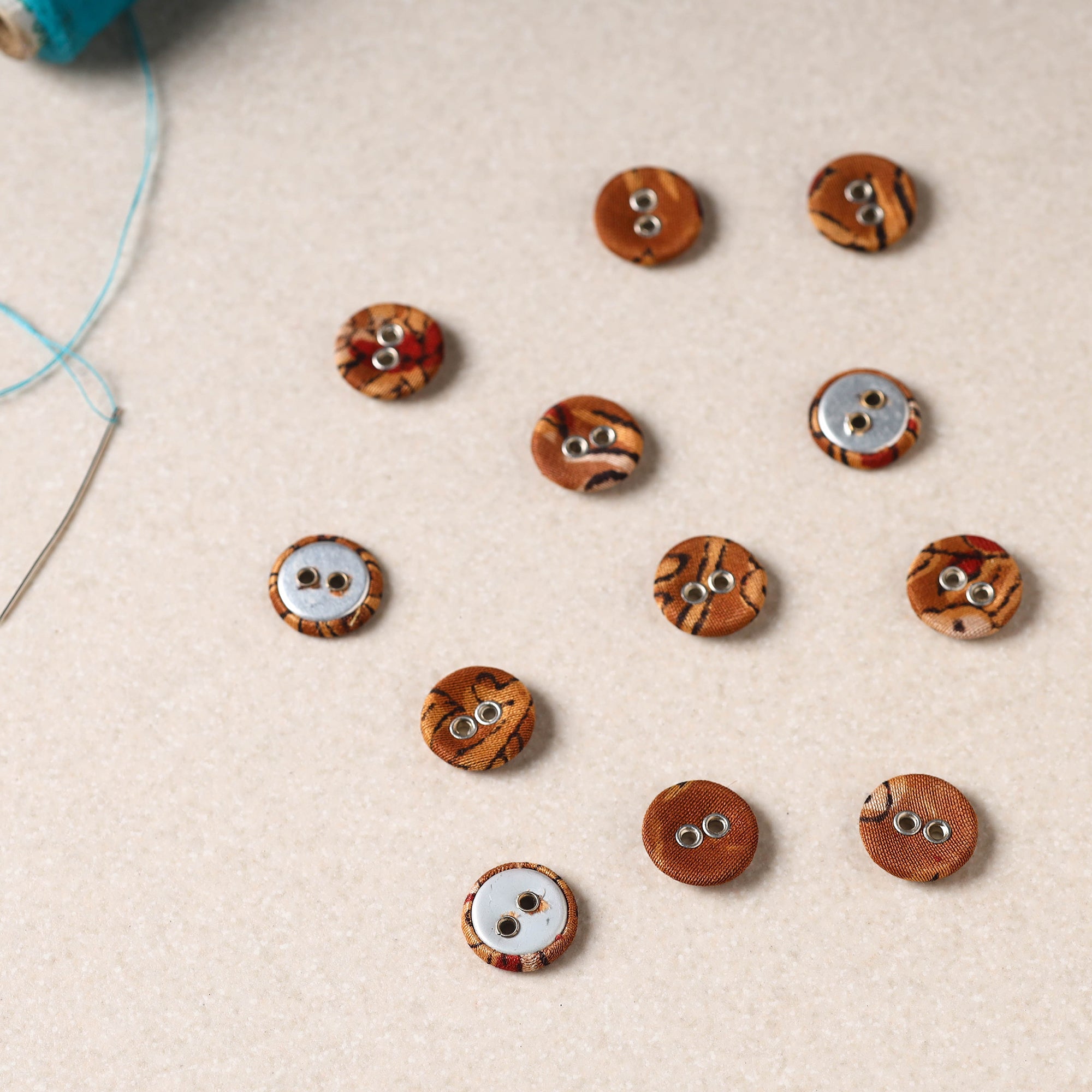 BUTTON BAAZ 1cm Buttonbaaz Handmade Button Medium (Set of 10) 61