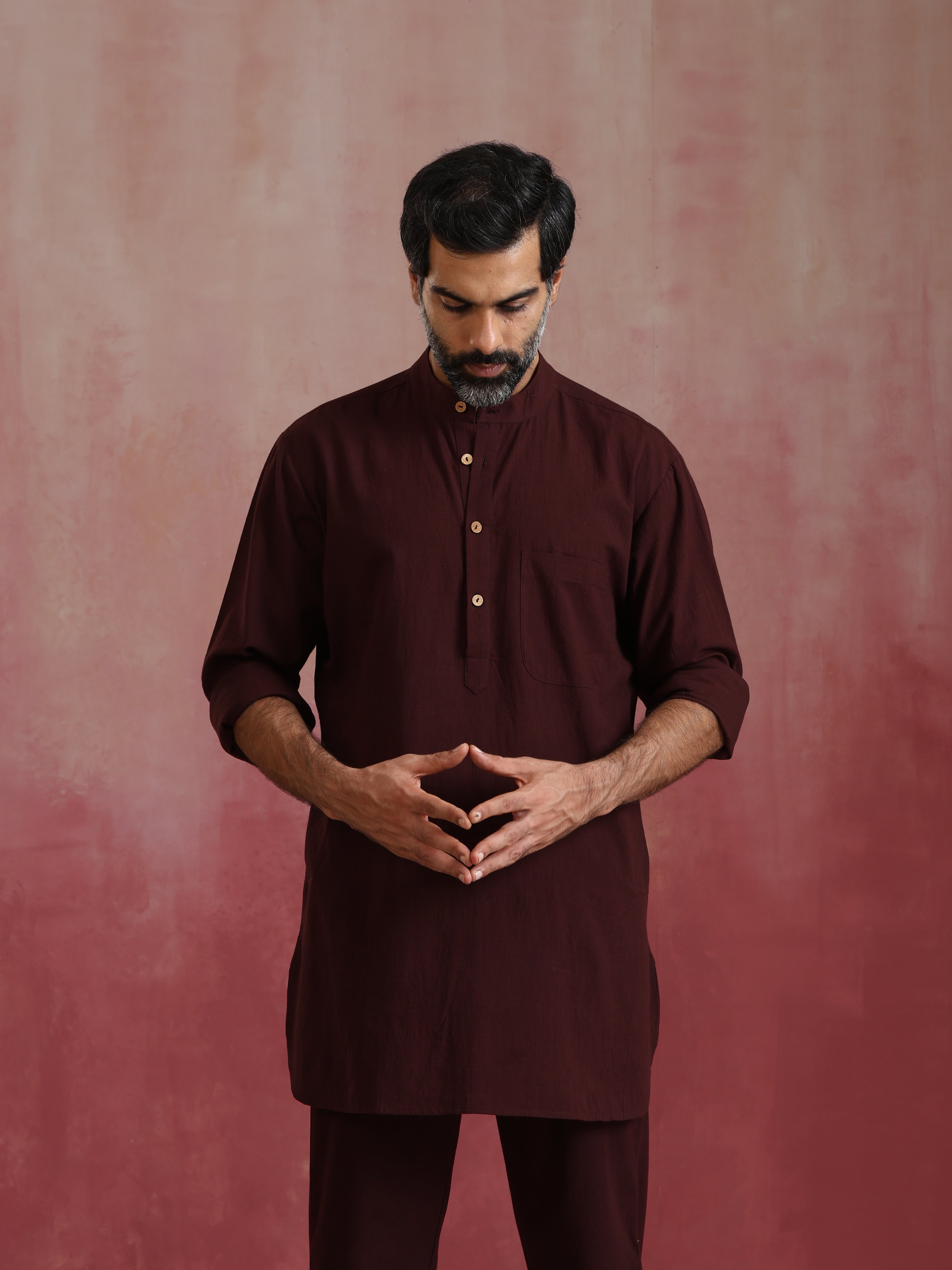 trueBrowns Men's Cola Cotton Co-ord set - view 4