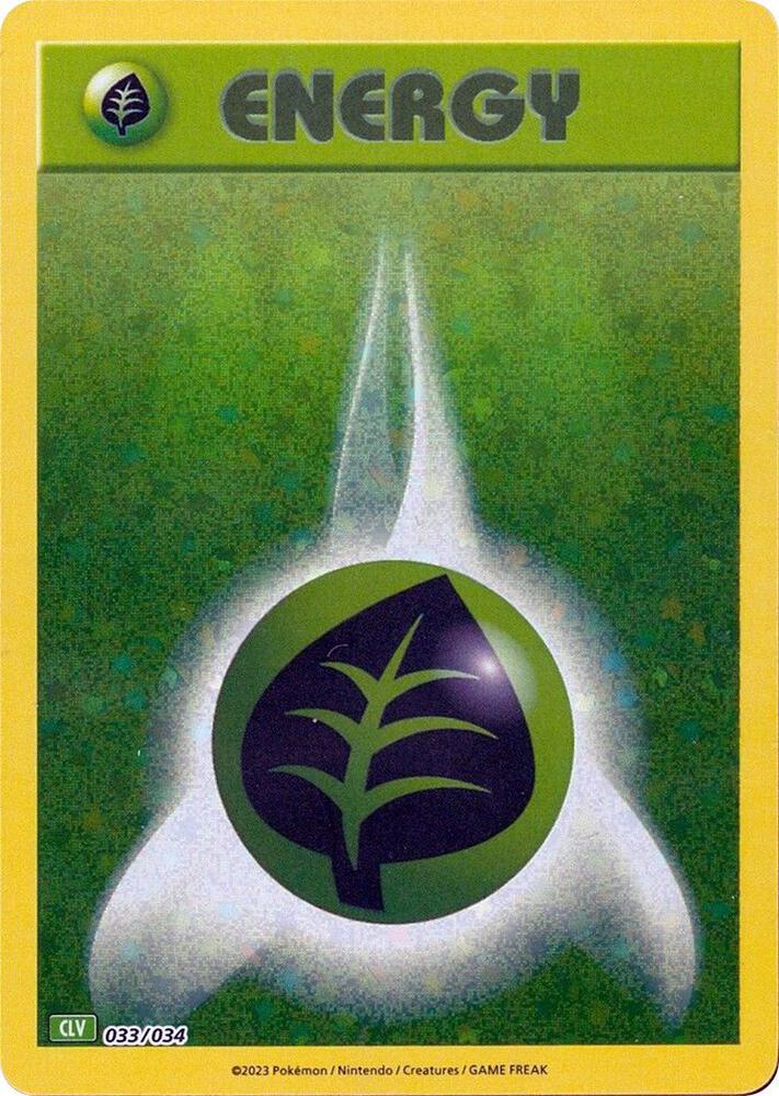 Pokémon Basic Grass Energy - 033/034 - Promo - CLV [tcgc-CLV033] [Holo]
