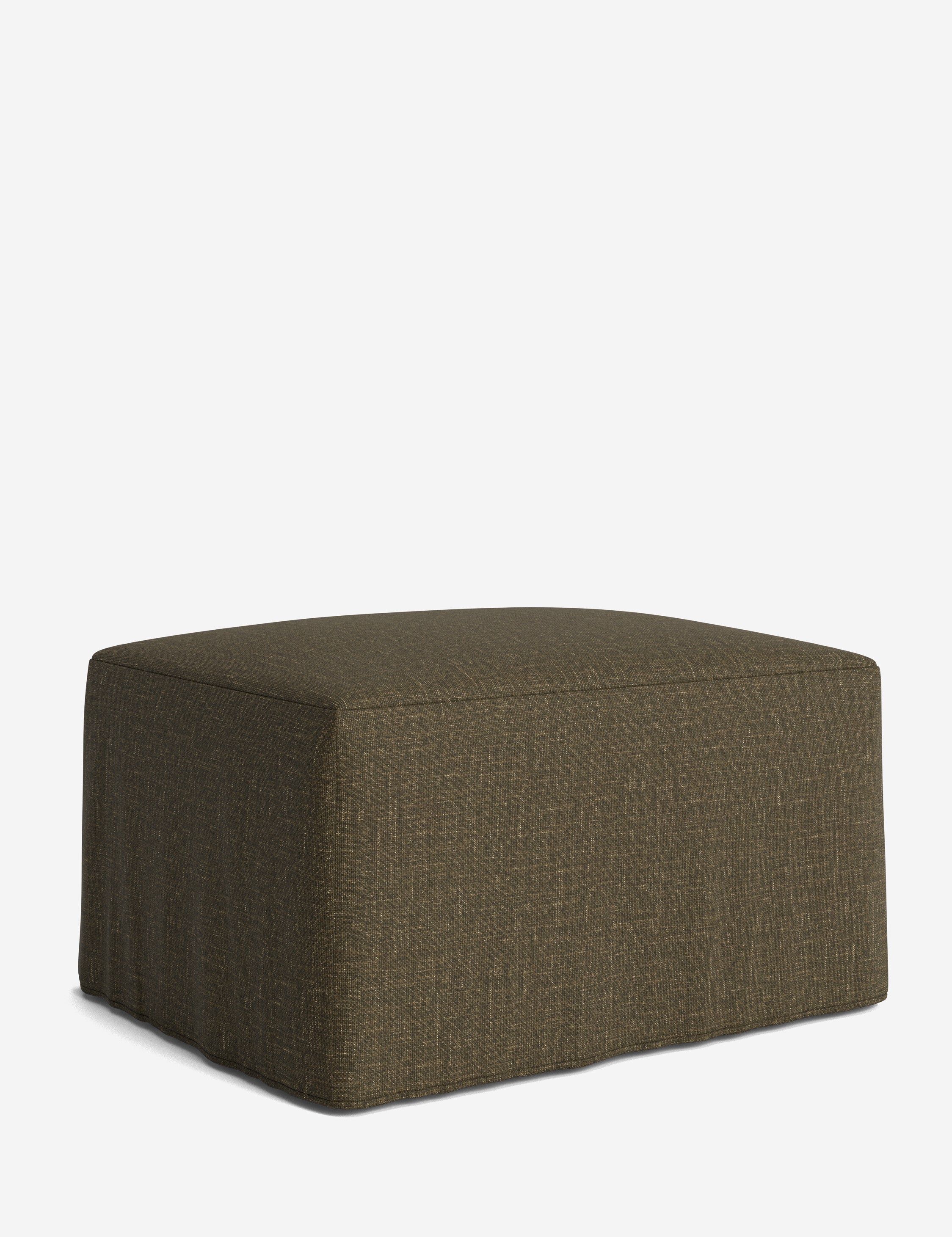 Lulu and Georgia Portola Slipcover Ottoman - view 156