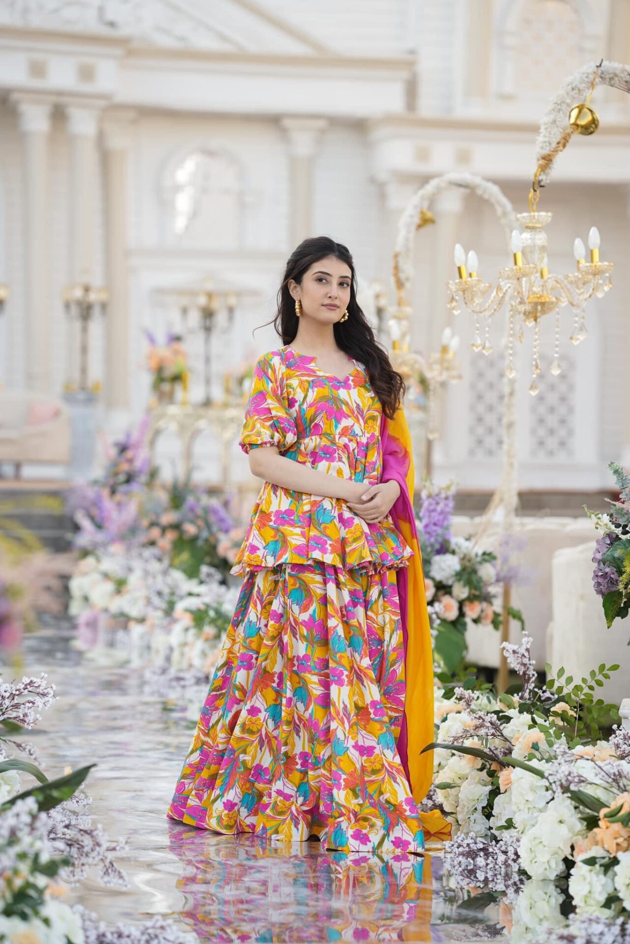 Idaho-o Martha rayon kurta-palazzo set