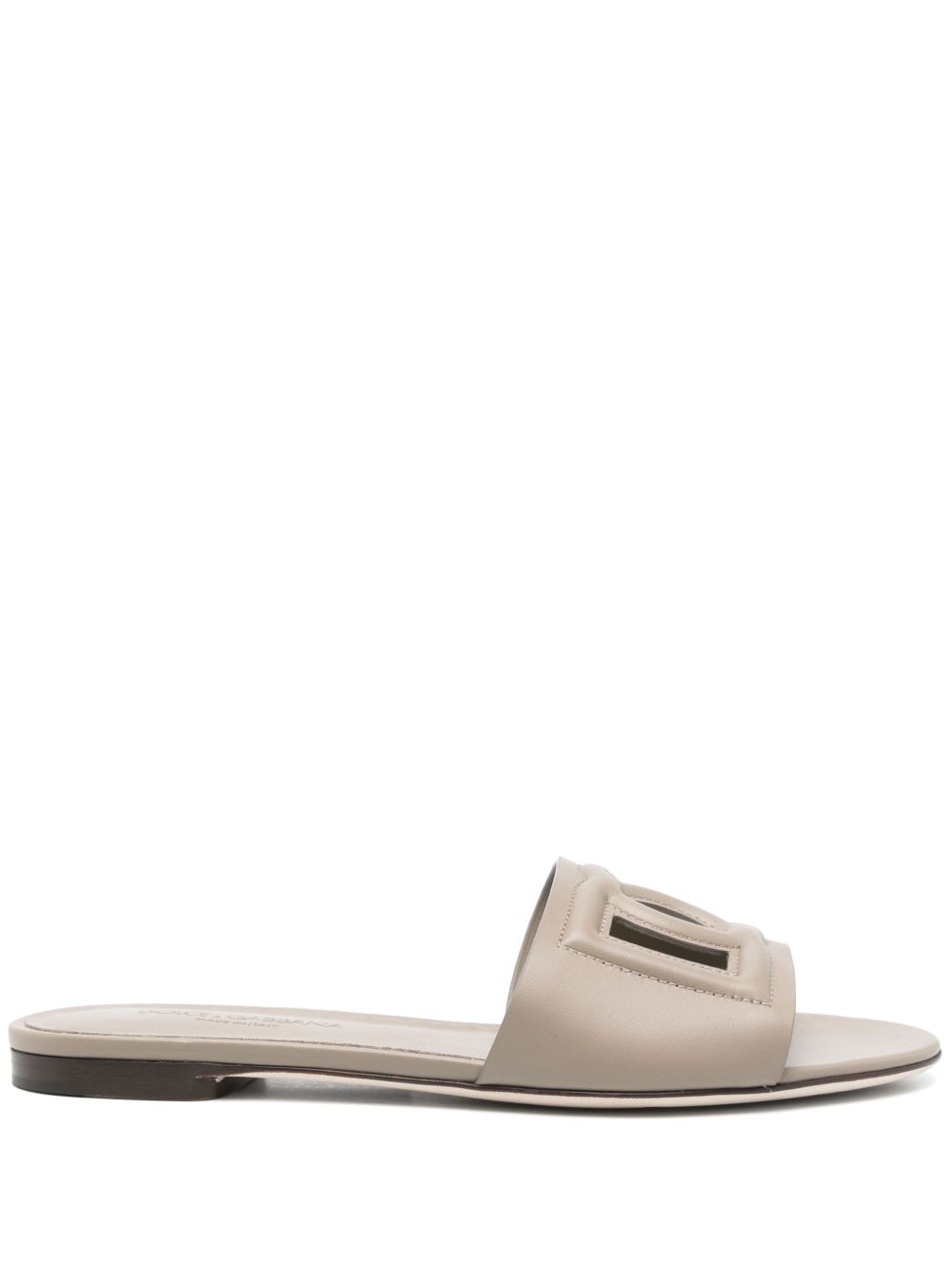Dolce & Gabbana Sandals GREY – CALFSKIN 100%