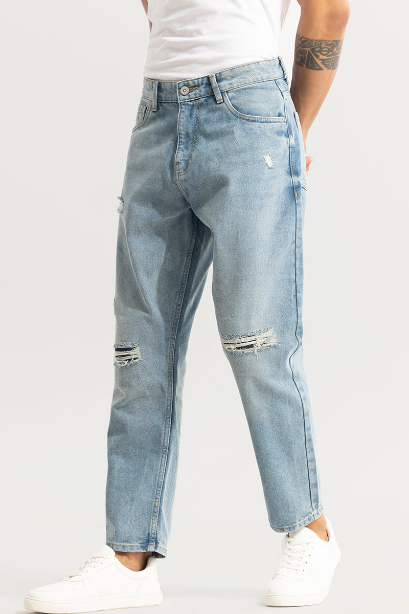 BlackTree Castor Light Blue Baggy Jeans - view 4