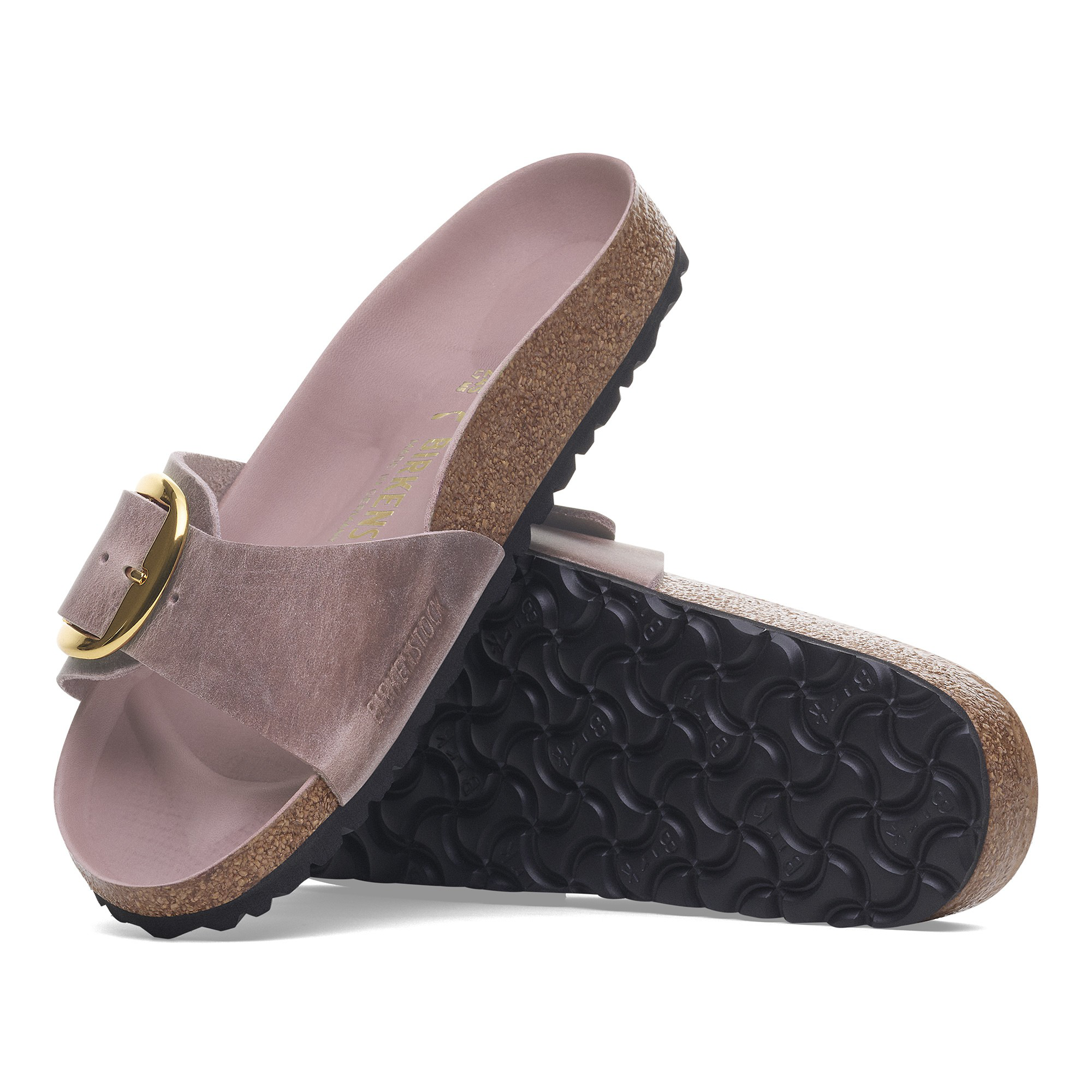 Birkenstock Madrid Big Buckle Natural Leather Oiled