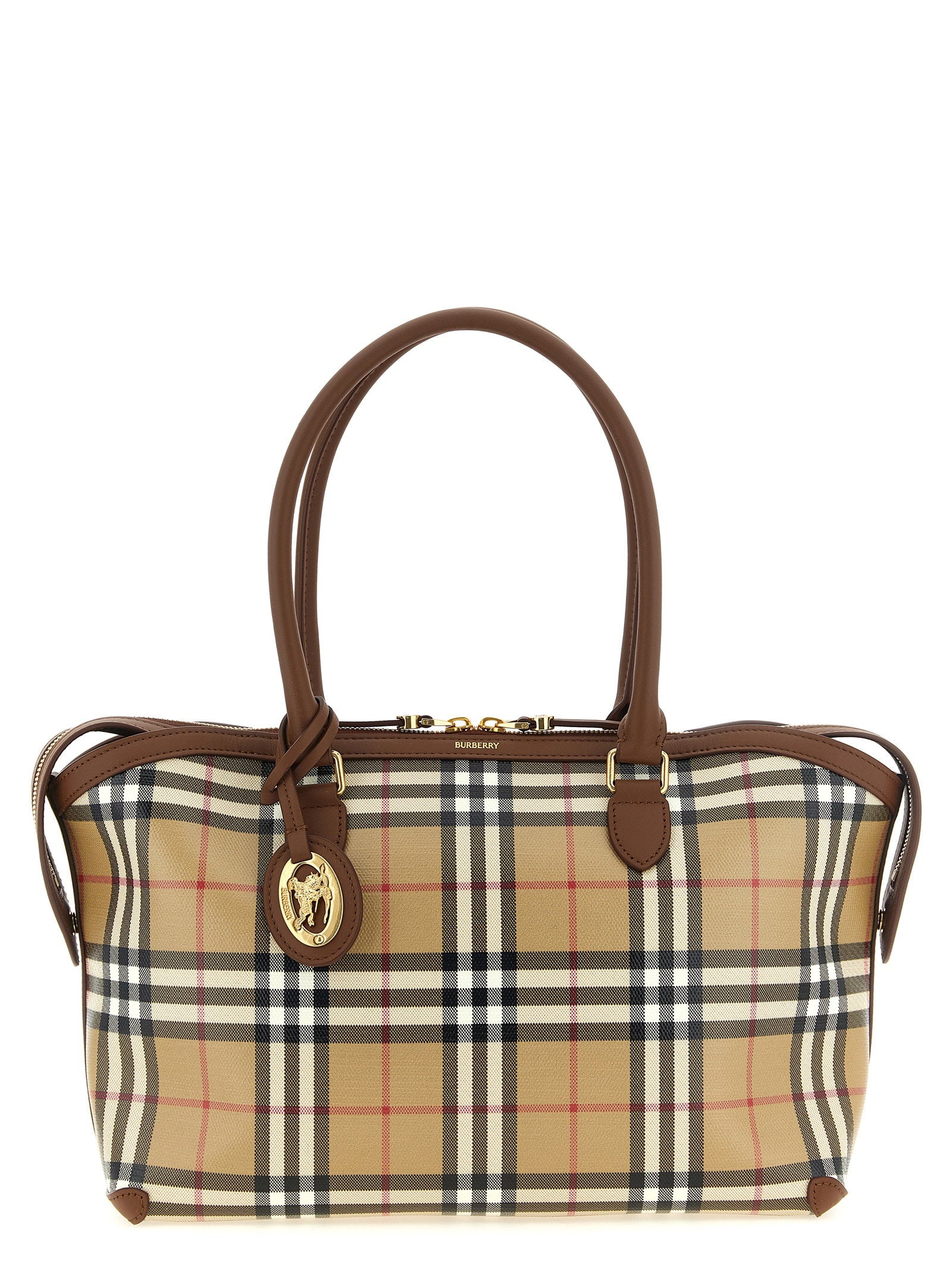 Burberry Small Check Shopping Bag – 100% cotton