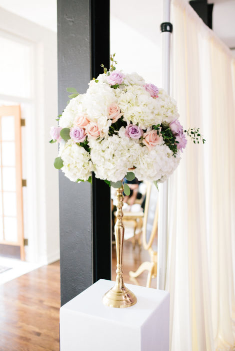 fiftyflowers.com Blush, Lavender and Gold Military Wedding - view 3
