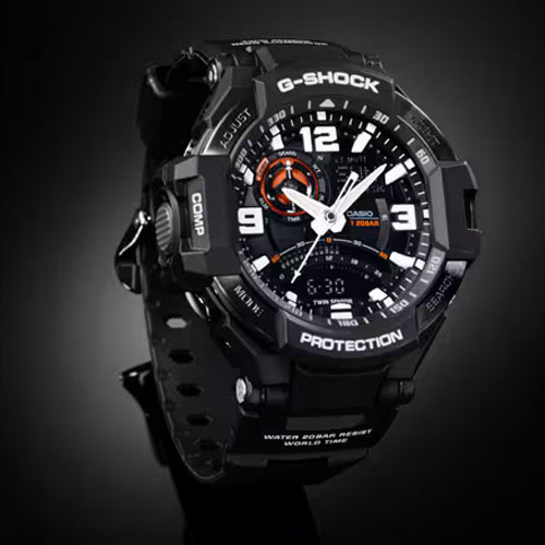 Casio G-Shock Gravitymaster Master Of G - AIR Black Dial Men 52.1mm G435 GA-1000-1A - view 6