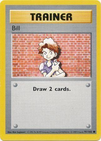 Shadowless base1s-91 non-holo – Pokémon Bill - 91/102 - Common - Shadowless [base1S-91] [Non-Holo]