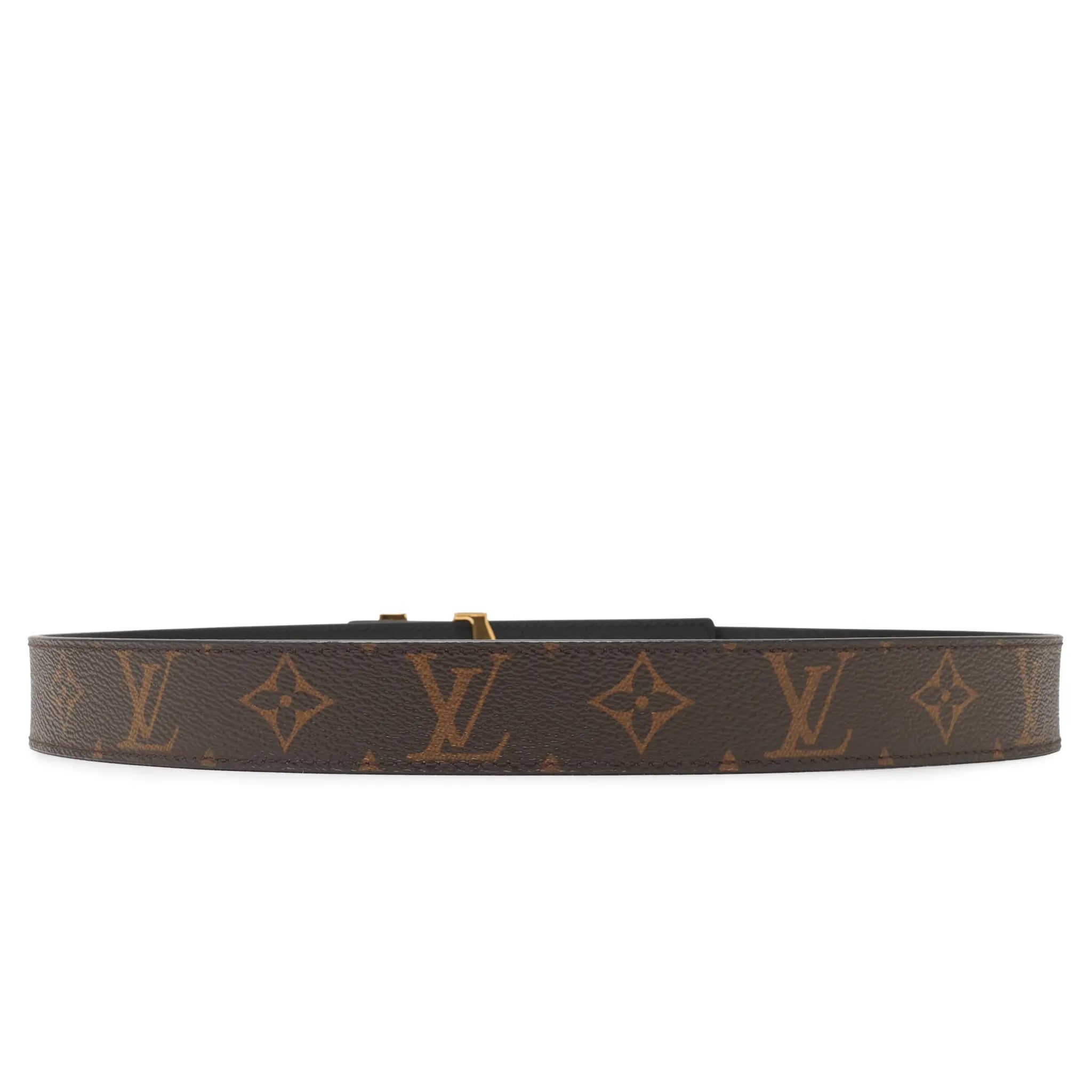Preloved - Louis Vuitton LV Initiales Monogram 32mm Brown Belt (W) - view 2