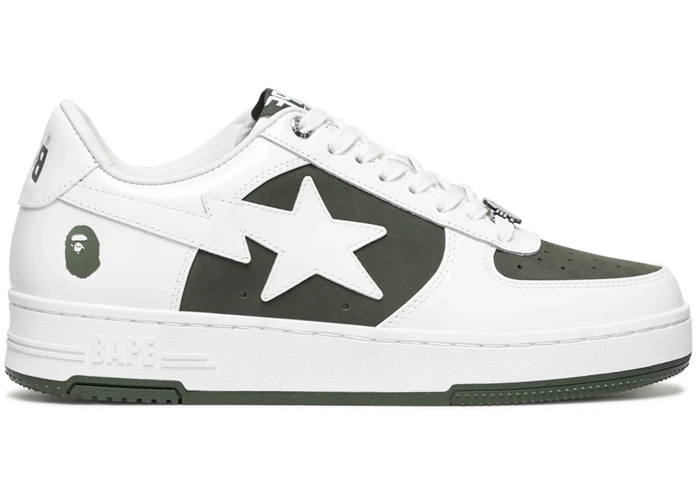 Sta low 6 – A Bathing Ape Bape Sta Low #6 White Olive Drab