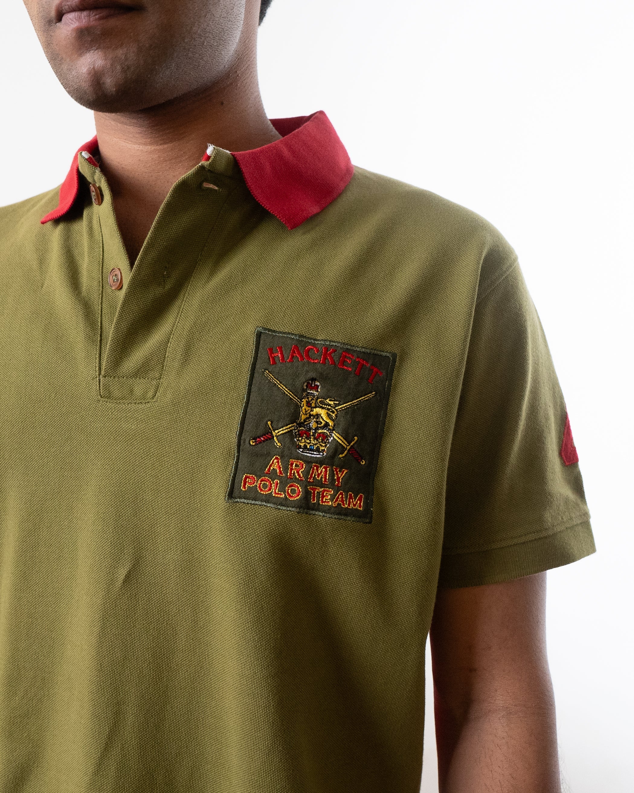 Hackett Regular Fit Army Team Polo T-Shirt - view 2