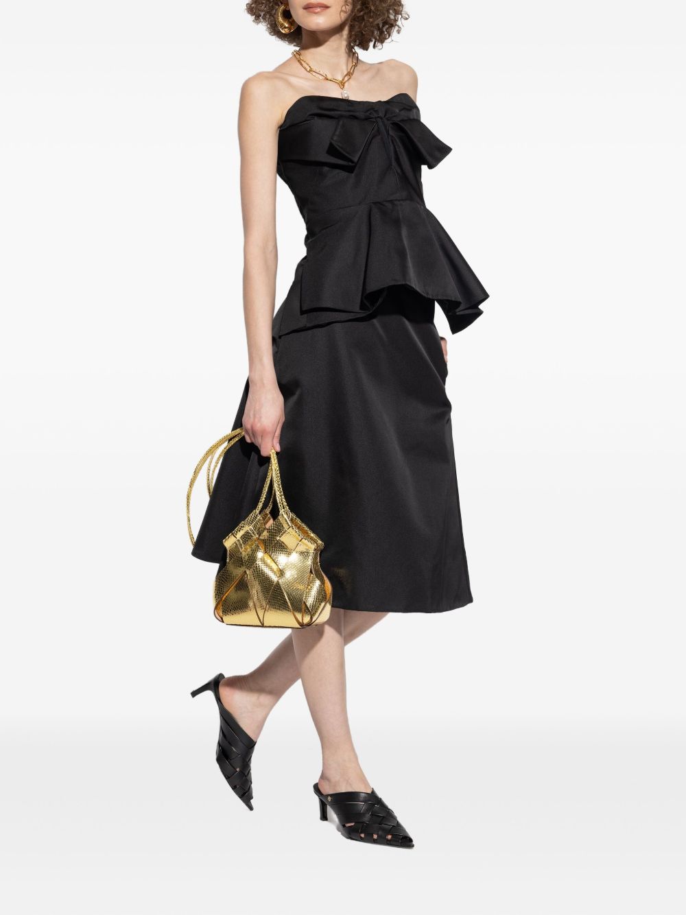 Alexander McQueen Satin A-line skirt – Polyester 61%, Silk 39% - view 4