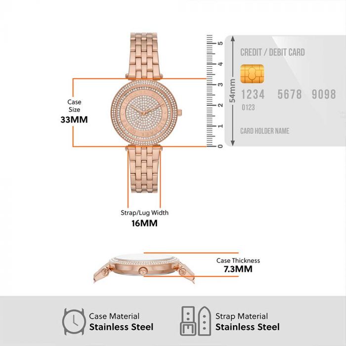 Michael Kors Darci Rose Gold Dial Women 32mm - view 2
