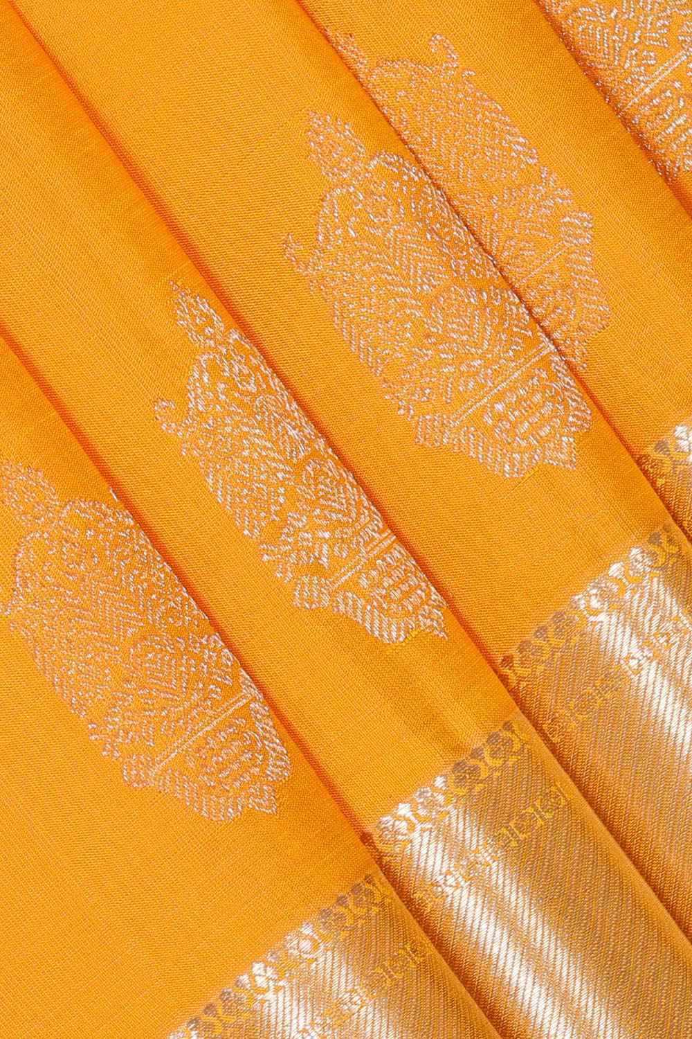 Kalanjali Kanchi Pattu Yellow Saree – Women's - view 2