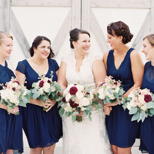 fiftyflowers.com Rustic Chic with a Pop of Burgundy Wedding