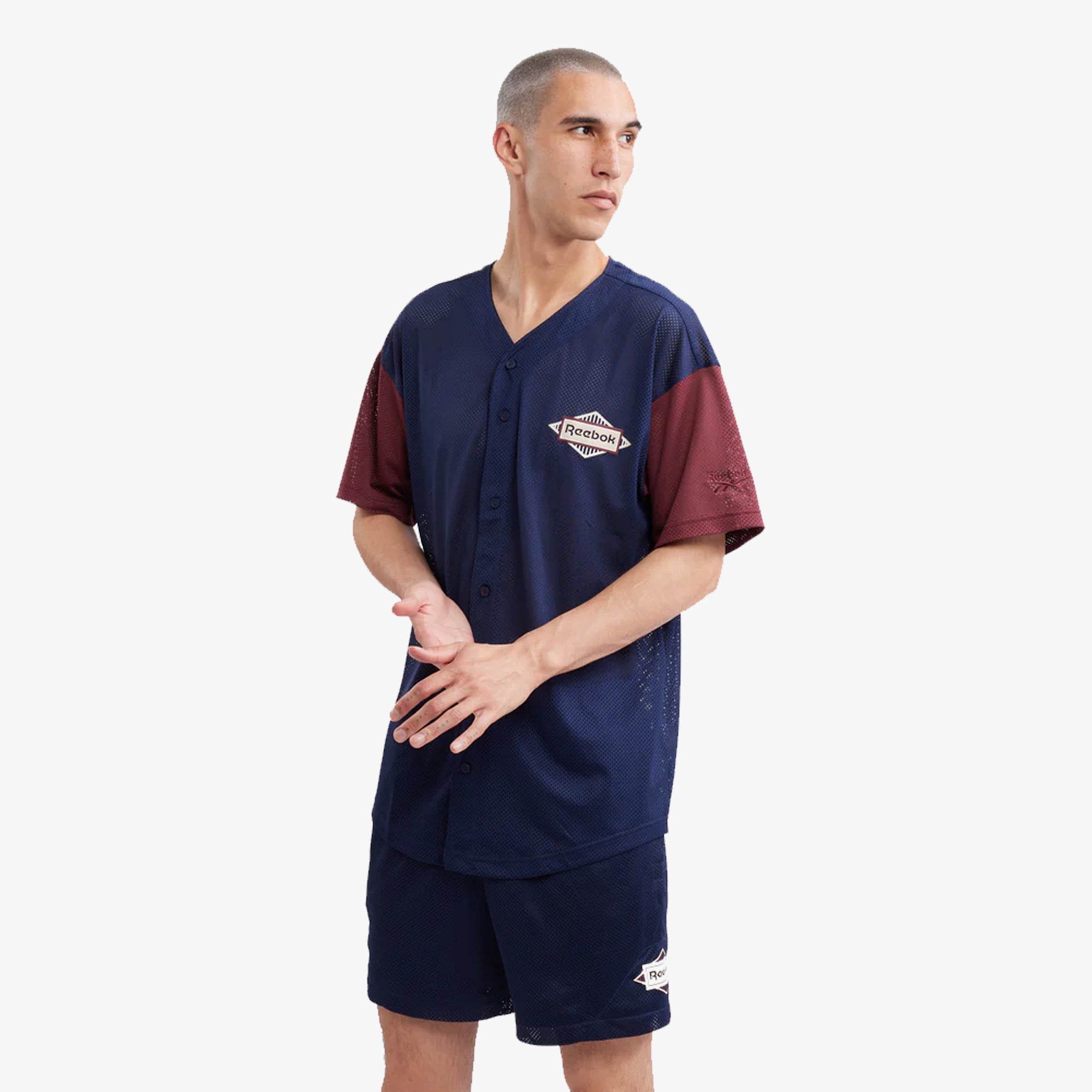 Reebok | SPORTING GOODS BASEBALL JERSEY { VECTOR NAVY