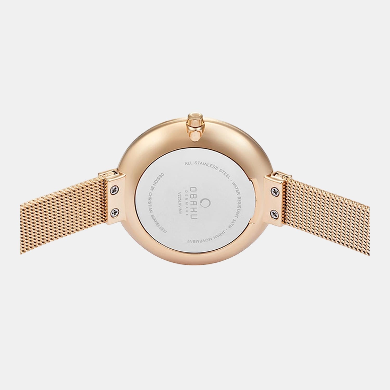 Obaku Blomme Women Quartz White Dial Analog Stainless Steel Watch V225LXVIMV - view 2