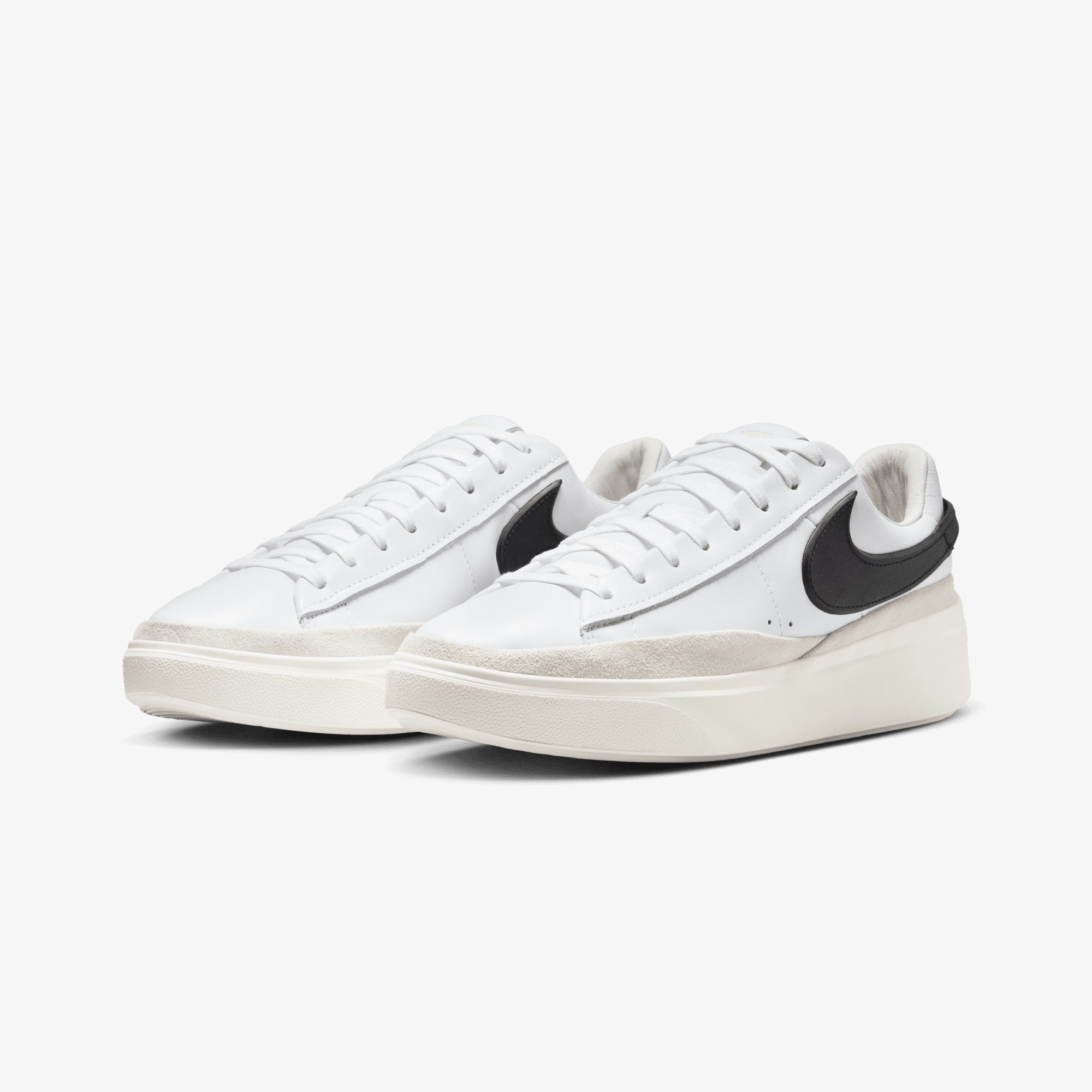 Nike | BLAZER PHANTOM LOW { SUMMIT WHITE/BLACK-WHITE-SAIL - view 3