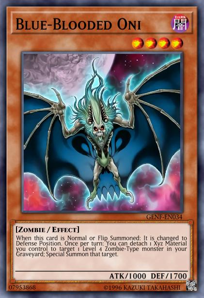 Yu-Gi-Oh! Blue-Blooded Oni - GENF-EN034 - Super Rare - Unlimited