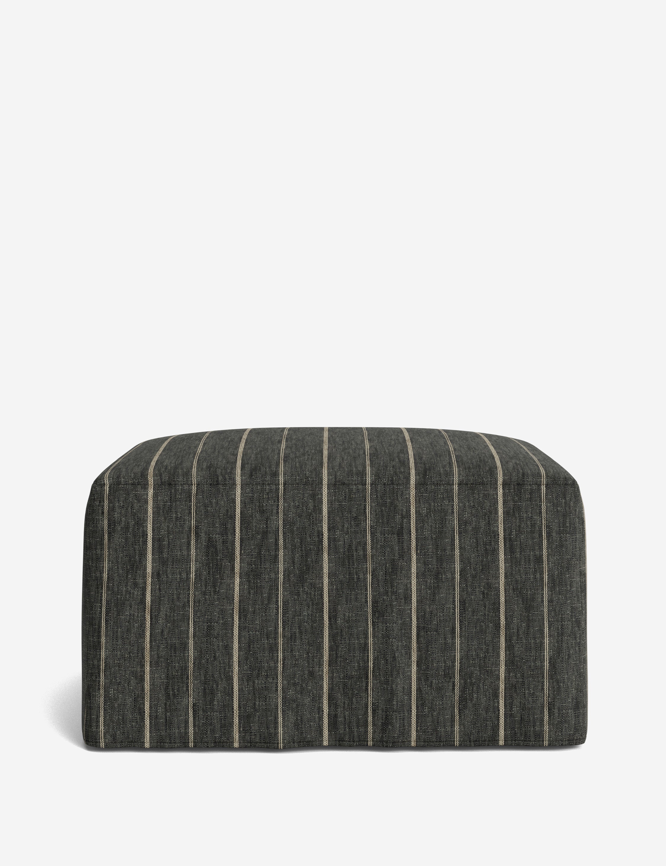Lulu and Georgia Portola Slipcover Ottoman - view 163