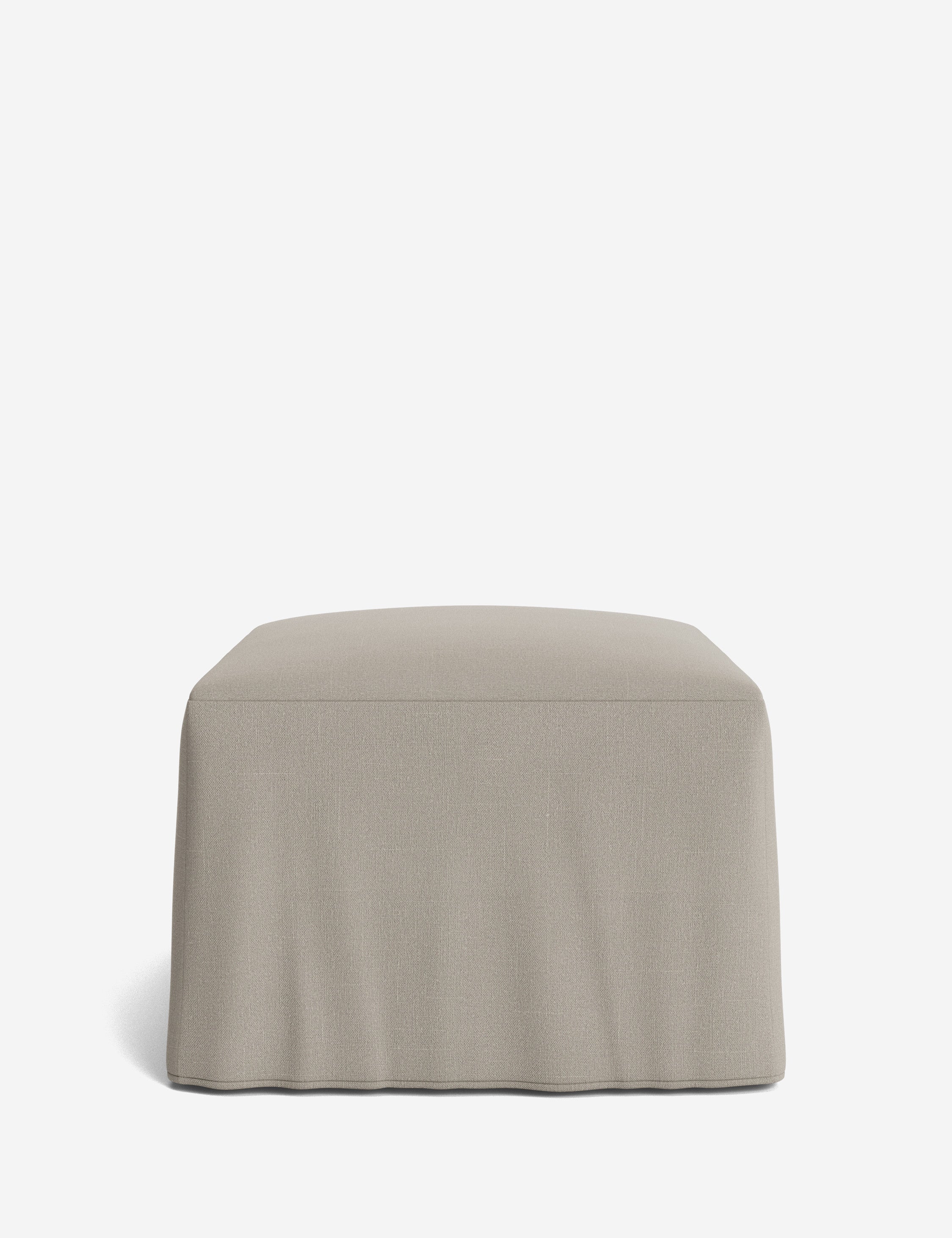 Lulu and Georgia Portola Slipcover Ottoman - view 135