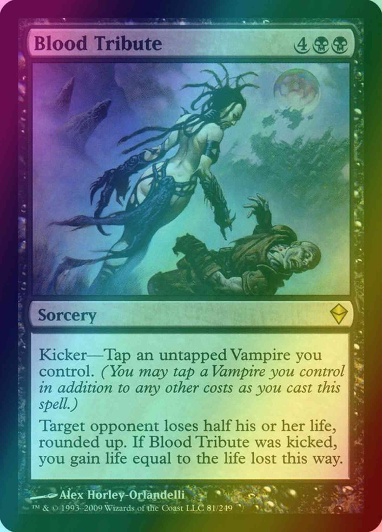 Blood tribute 81 – Magic Blood Tribute [81] [Zendikar] [Foil]