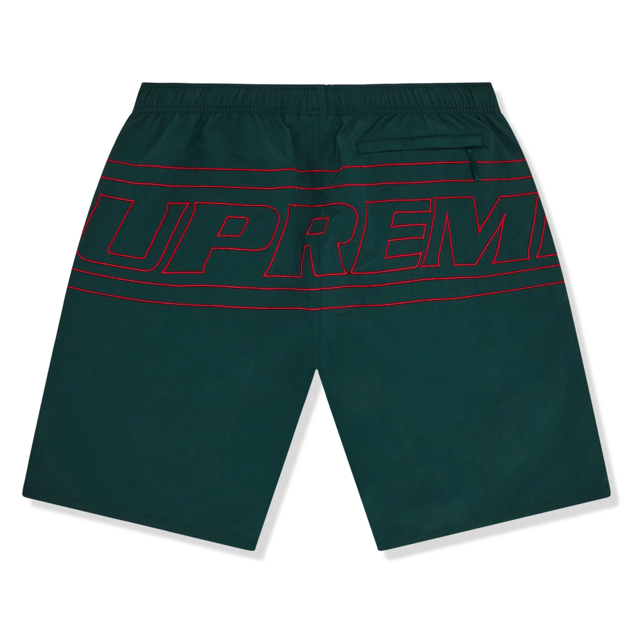 Supreme Big Logo Nylon Green Shorts - view 2