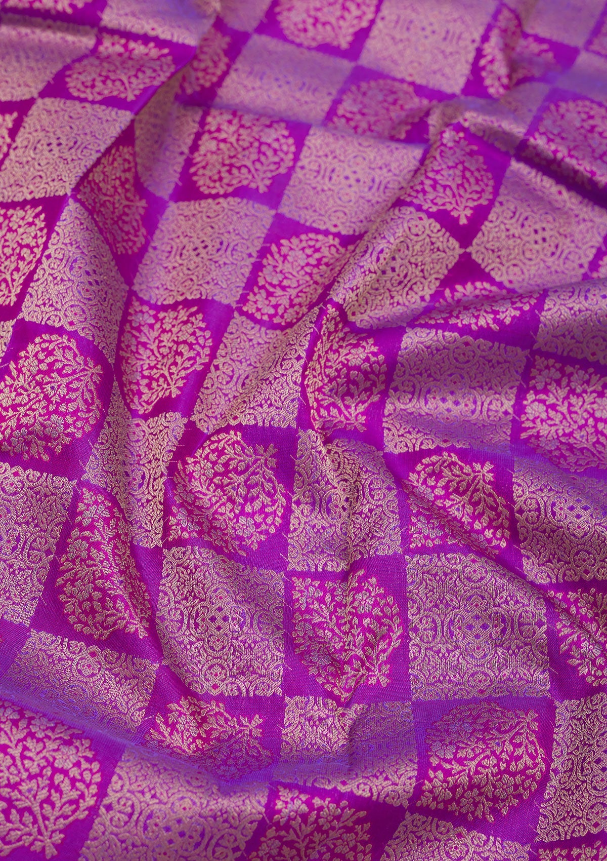 Koskii Purple Zariwork Pure Silk Saree – Women's - view 2