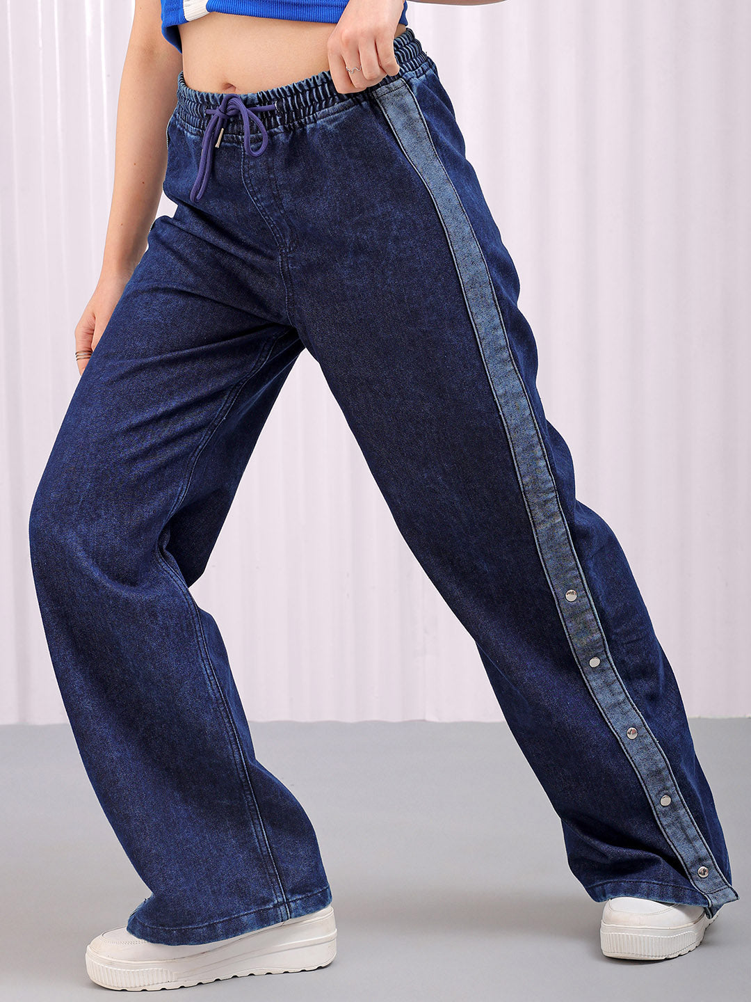 Freehand By The Indian Garage Co Women's Solid Flared High Rise Five Pocket Jeans - view 5