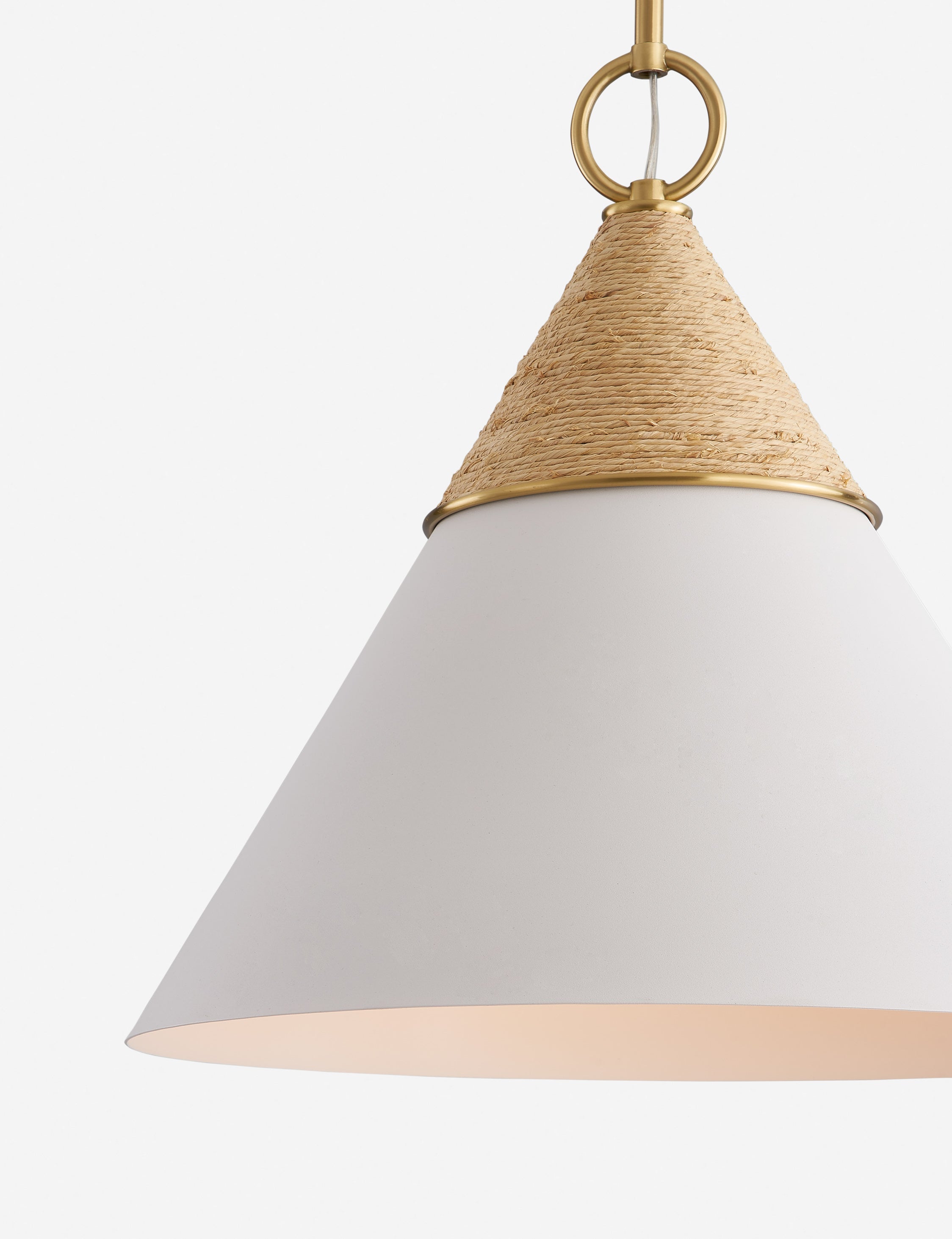 Lulu and Georgia Rooney Pendant Light – White and Natural - view 4