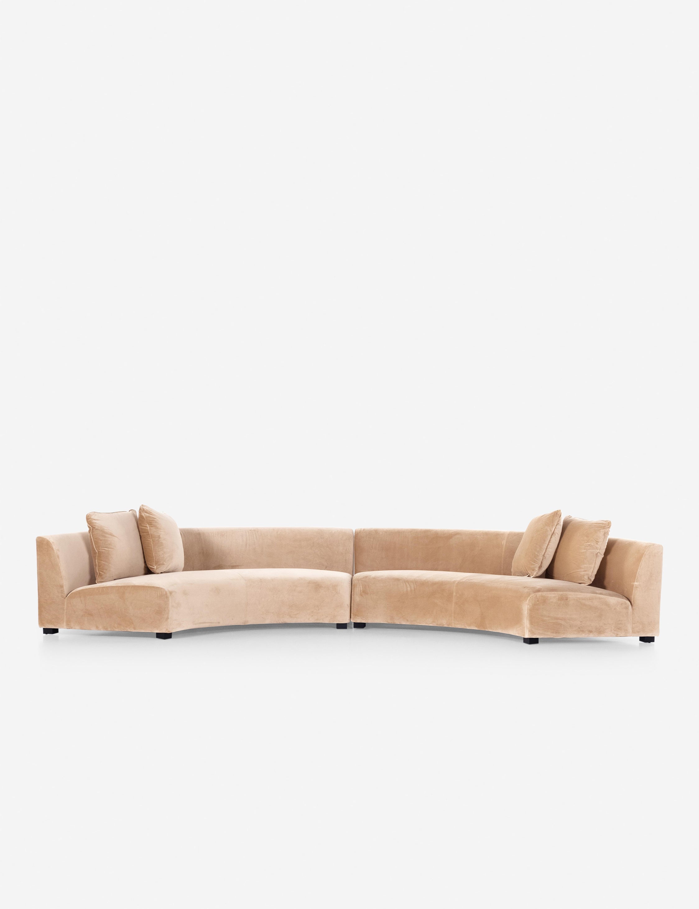 Lulu and Georgia Saban 2-Piece Curved Sectional Sofa - view 2