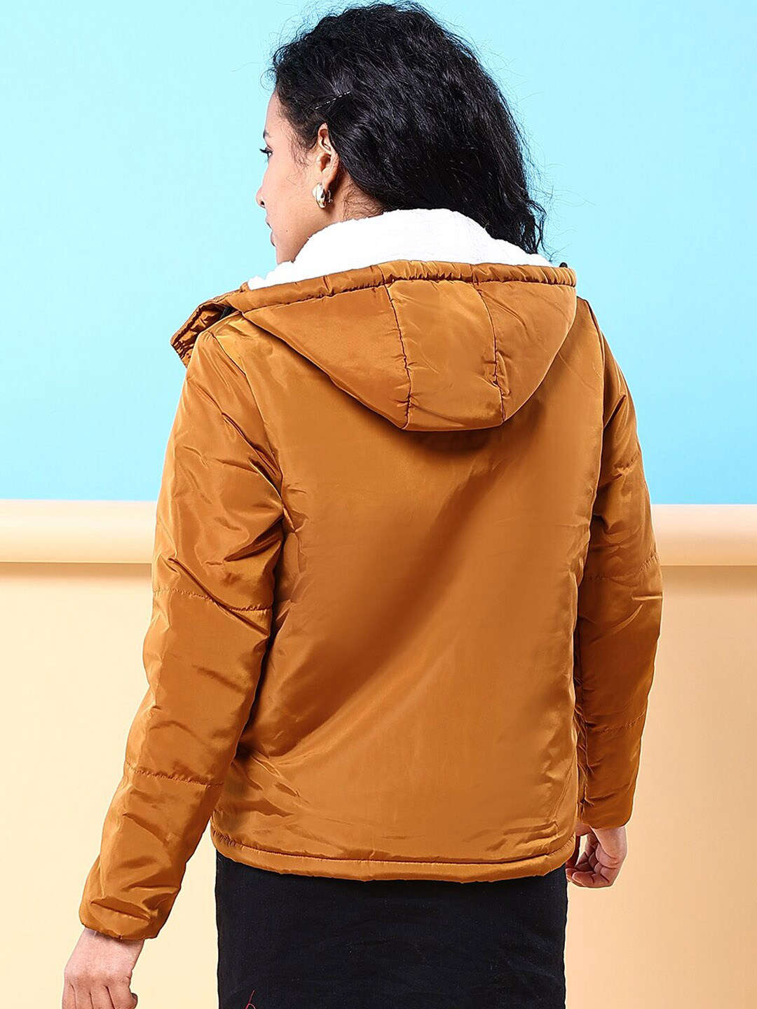 Freehand By The Indian Garage Co Women Winter Crop Jacket - view 4