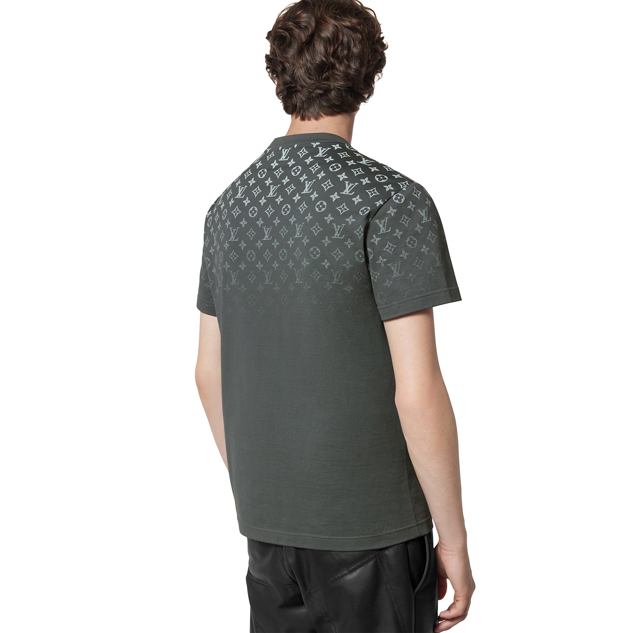 Louis Vuitton LV Monogram Gradient Cotton Grey T Shirt - view 2