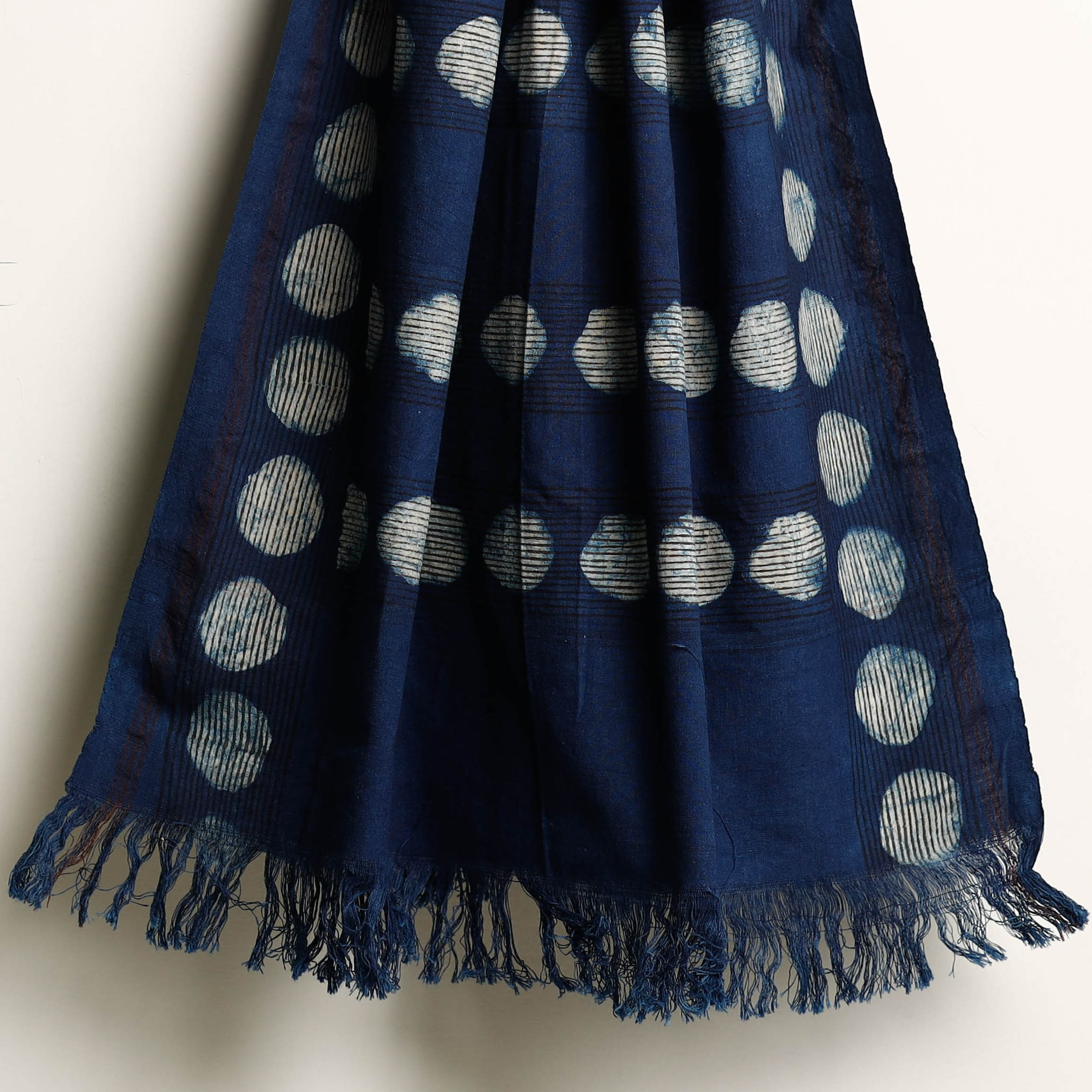 HAVELI CHRONICLES Blue - Akola Block Printed Pure Handloom Cotton Towel - view 3