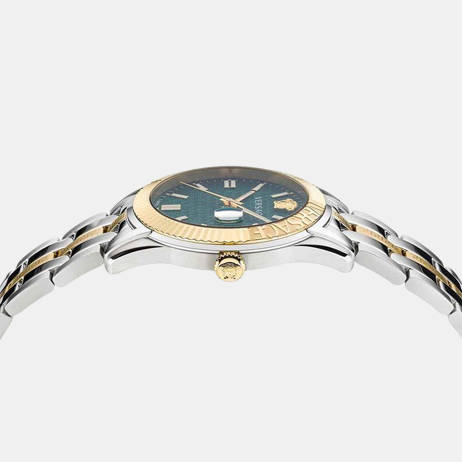 Versace Greca Men Quartz Green Dial Analog Stainless Steel Watch VE3K00422 - view 2