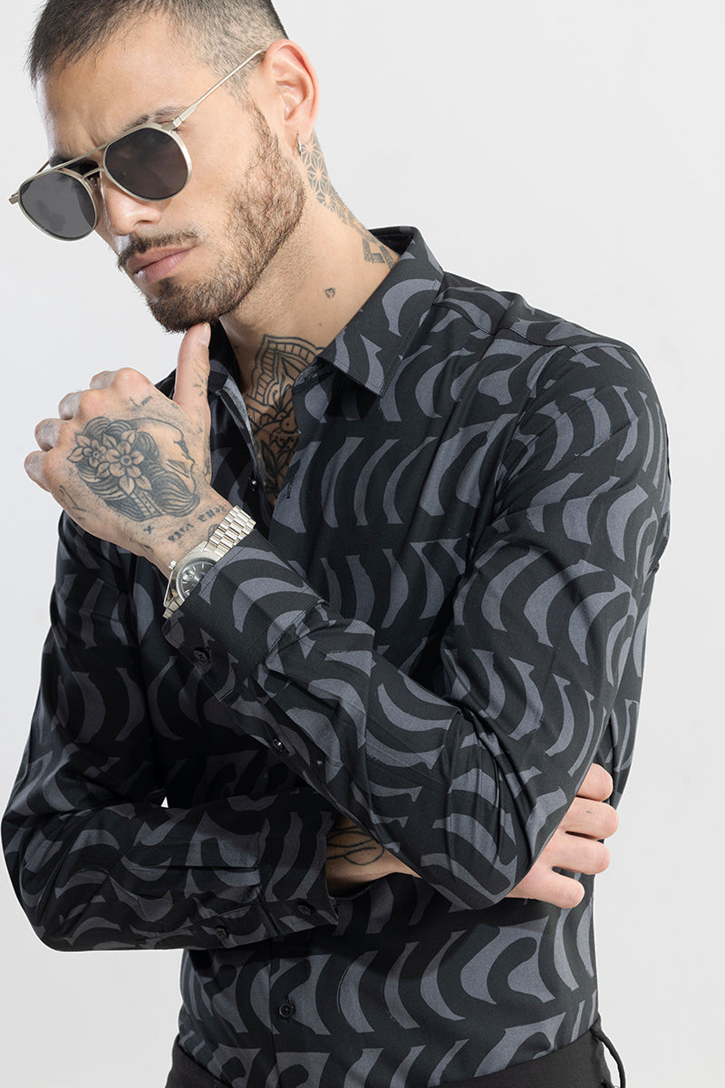 SNITCH Bracket Burst Black Shirt - view 4