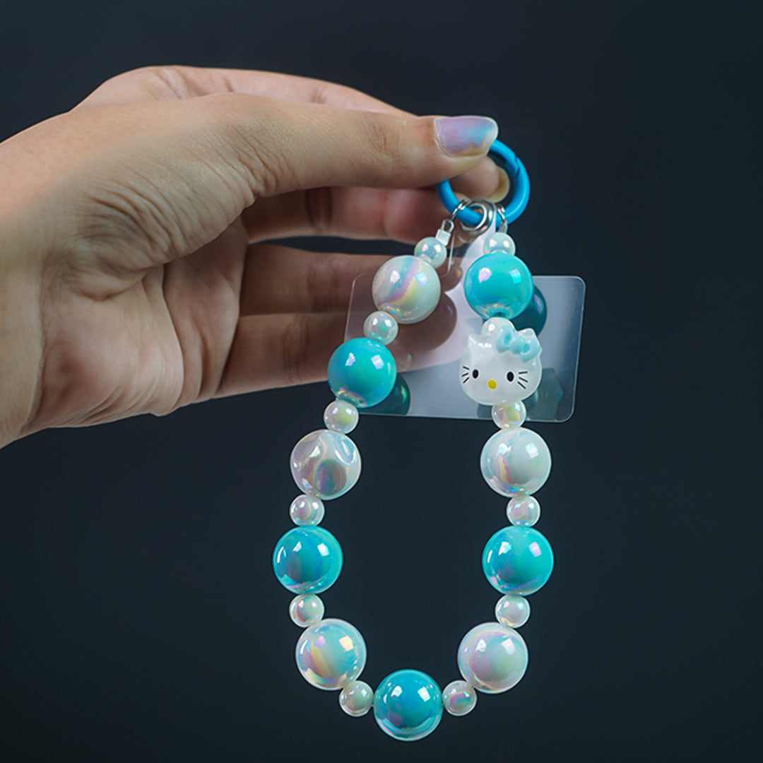 Peeperly Cute Pearl Bead Kitty Phone Charm – No Color