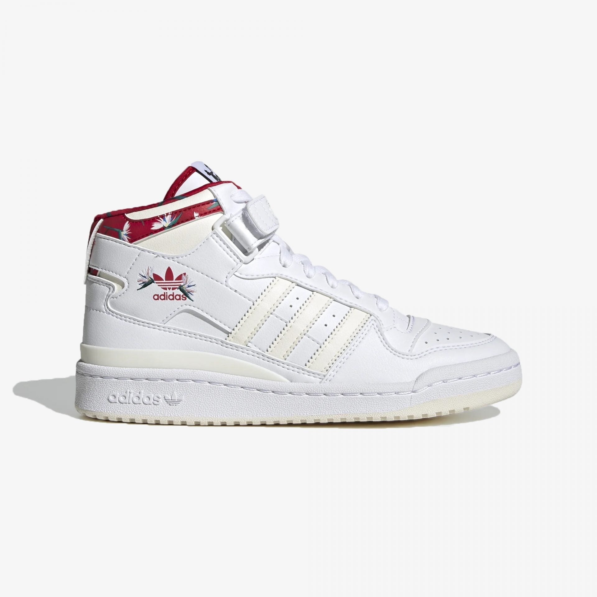 Adidas Originals | FORUM MID W { WHITE/RED - view 5