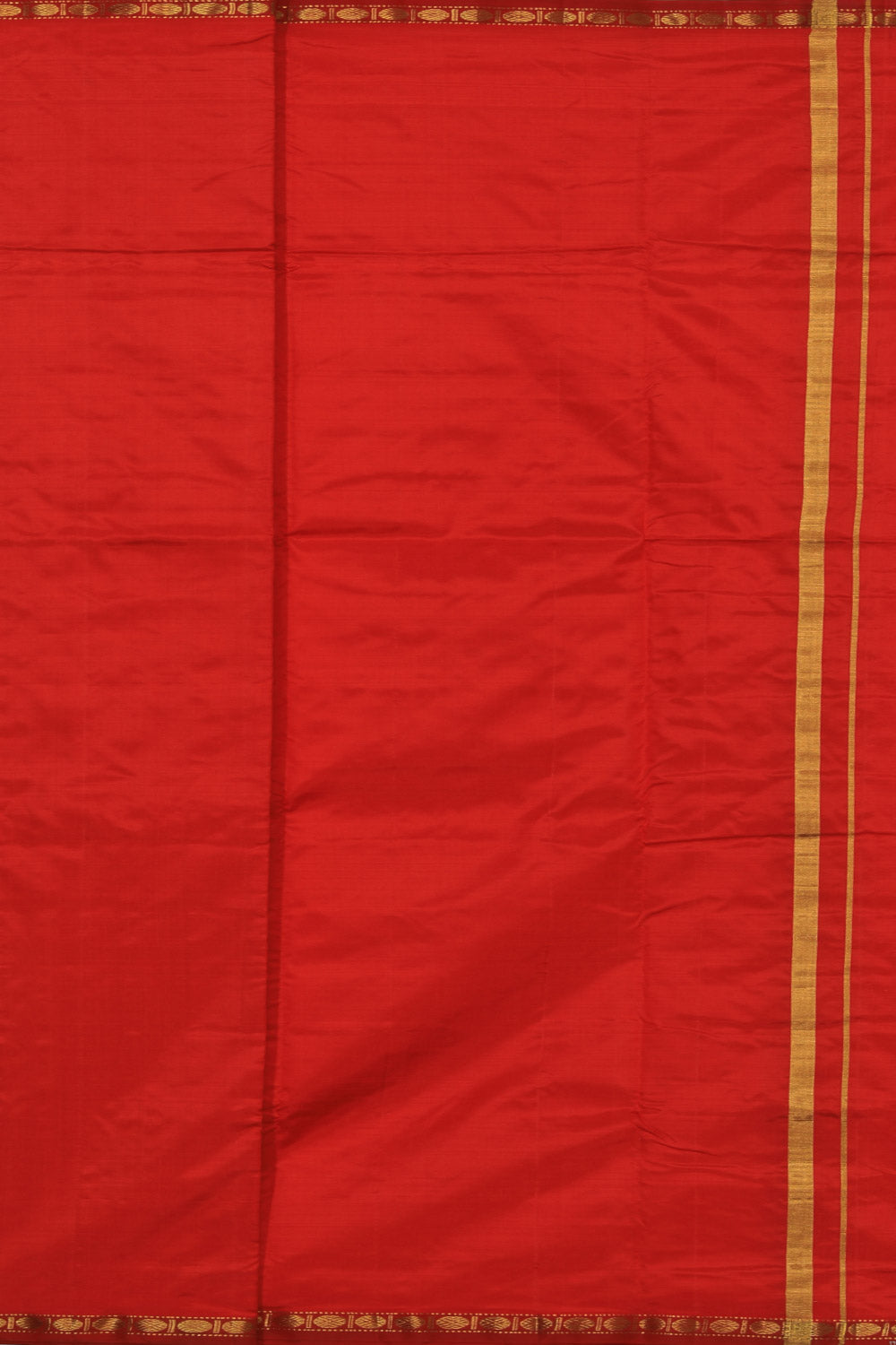 Kalanjali Kanchi Silk Traditional Red Dhoti With Kanduva (8 X 4) - view 2