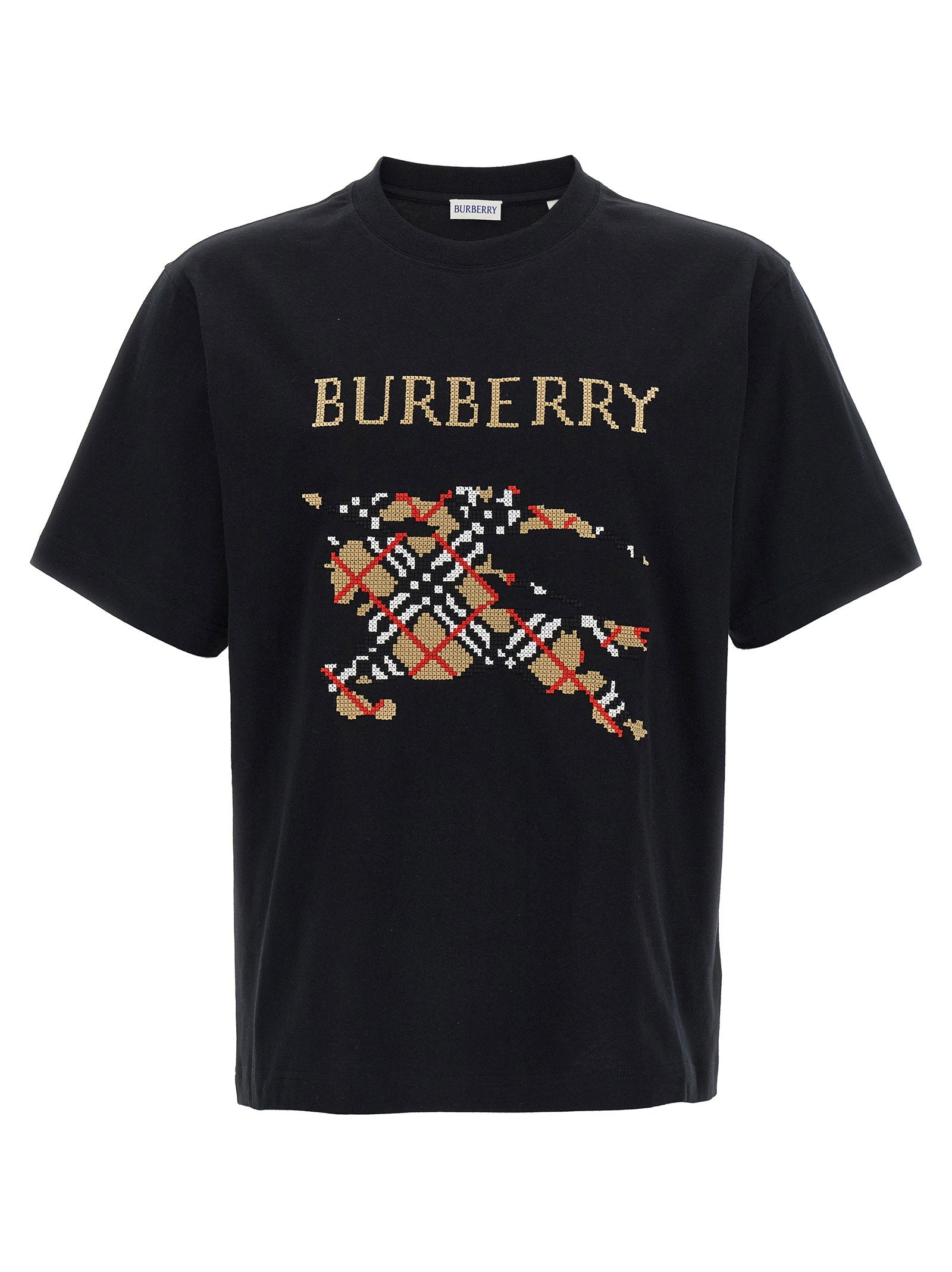 Burberry Cross Stitch T-shirt – 100% cotton